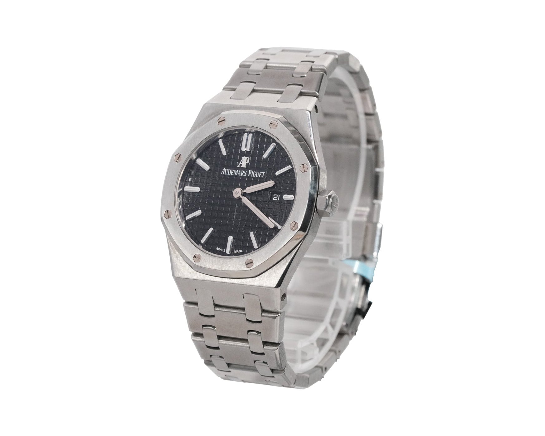 Audemars Piguet Royal Oak 33mm Stainless Steel Black Dial Ref:67650ST - Mr. Alex Jewelry