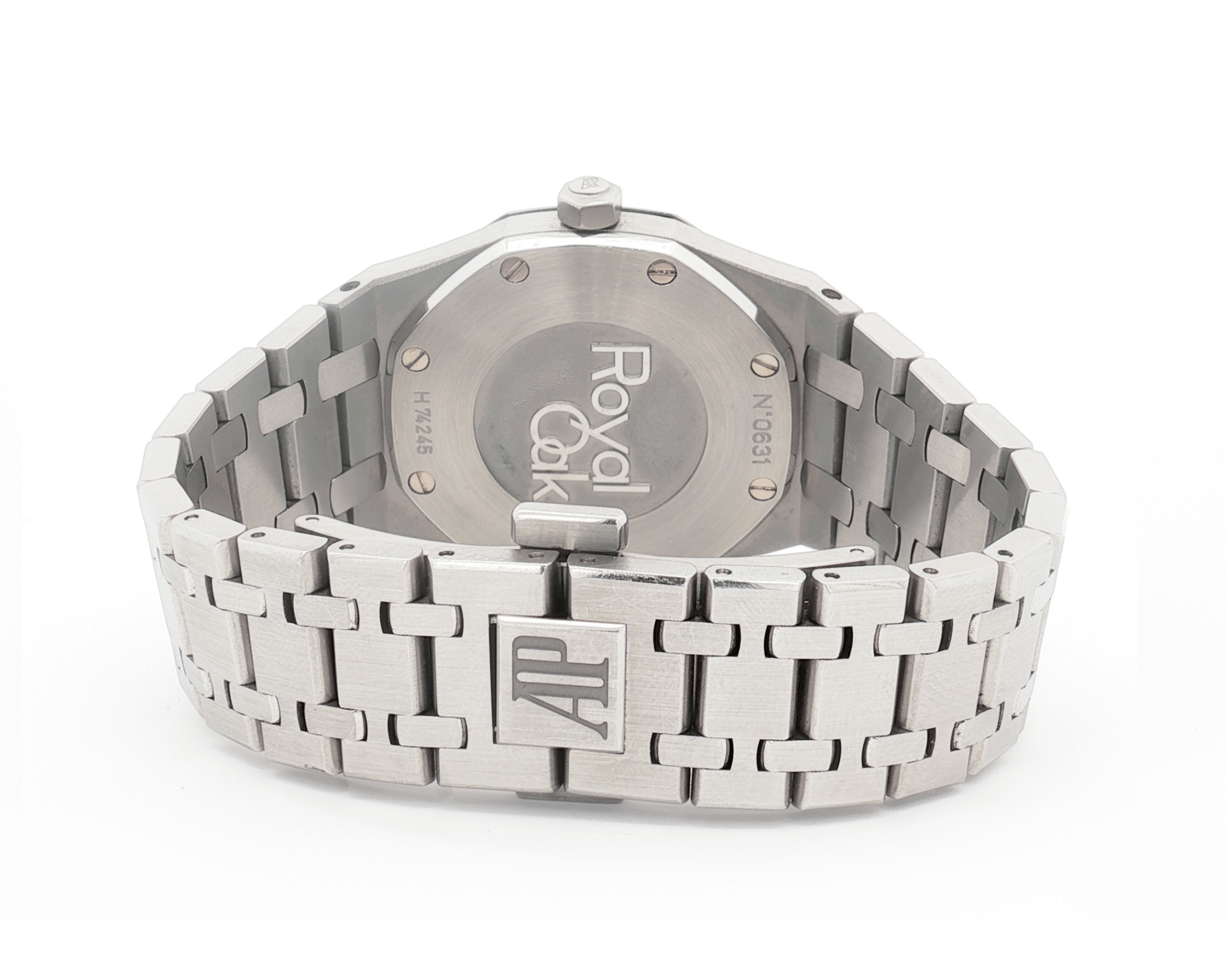 Audemars Piguet Royal Oak 34mm Stainless Steel White Dial Diamond Bezel Ref:77350ST - Mr. Alex Jewelry
