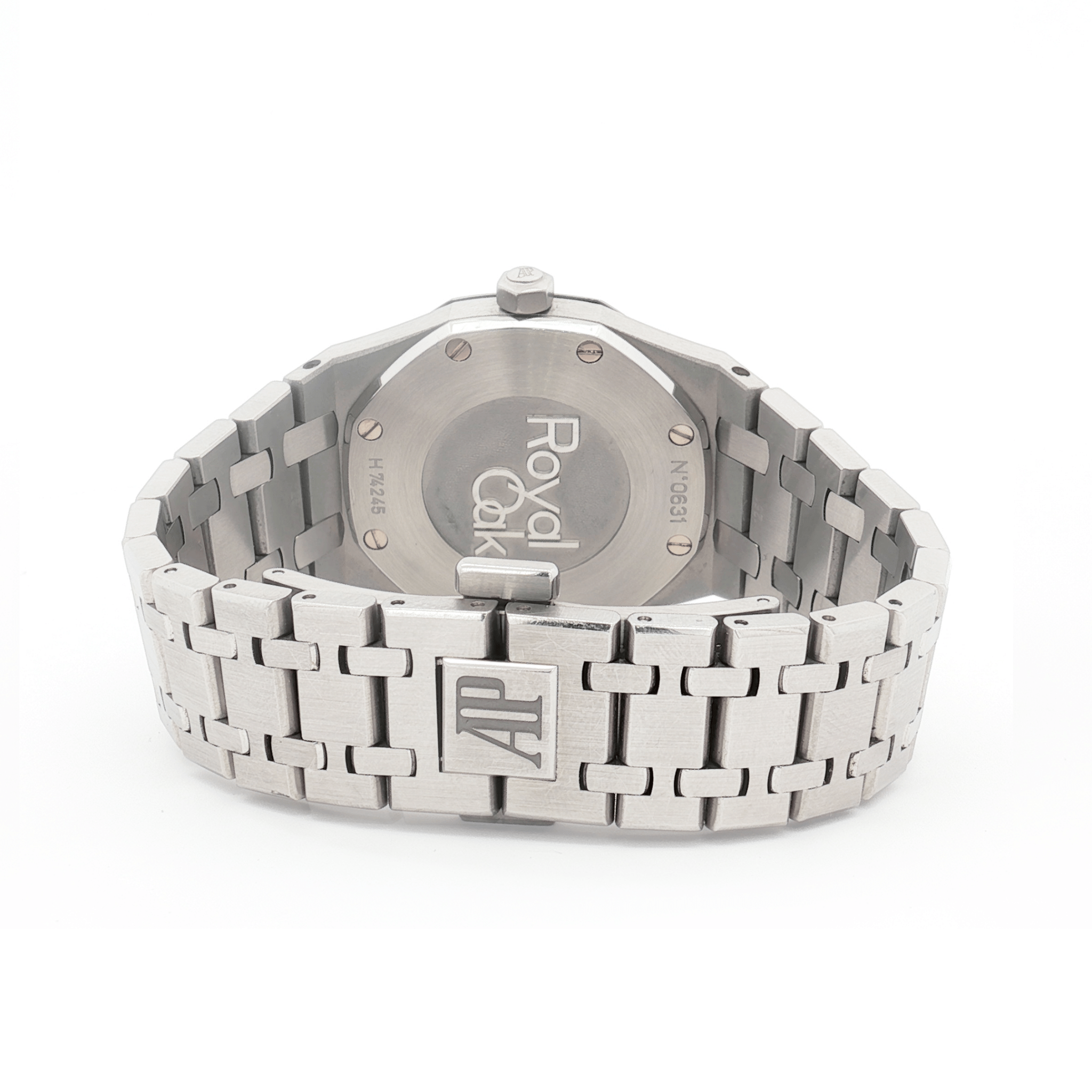 Audemars Piguet Royal Oak 34mm Stainless Steel White Dial Diamond Bezel Ref:77350ST - Mr. Alex Jewelry
