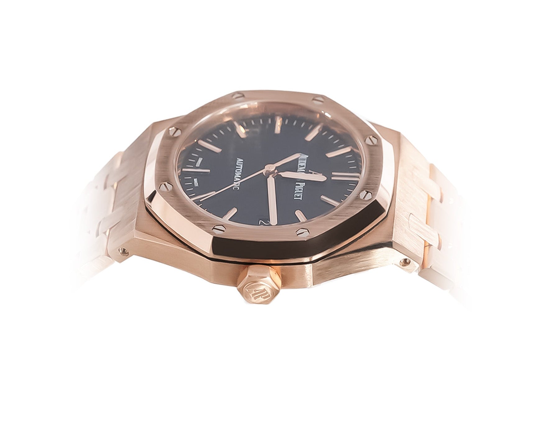 Audemars Piguet Royal Oak 37mm Rose Gold Black Dial Ref:15450OR - Mr. Alex Jewelry