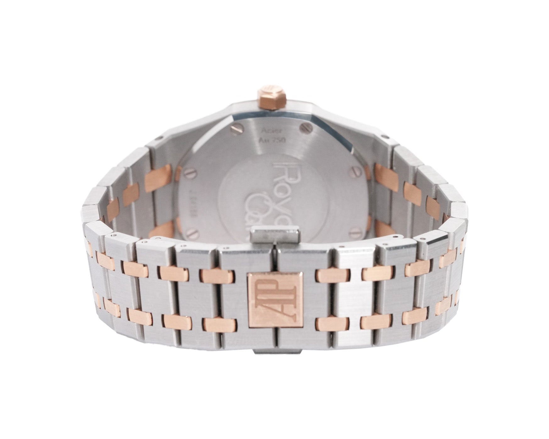 Audemars Piguet Royal Oak 37mm Two - Tone Rose Gold White Dial Ref:15450SR - Mr. Alex Jewelry