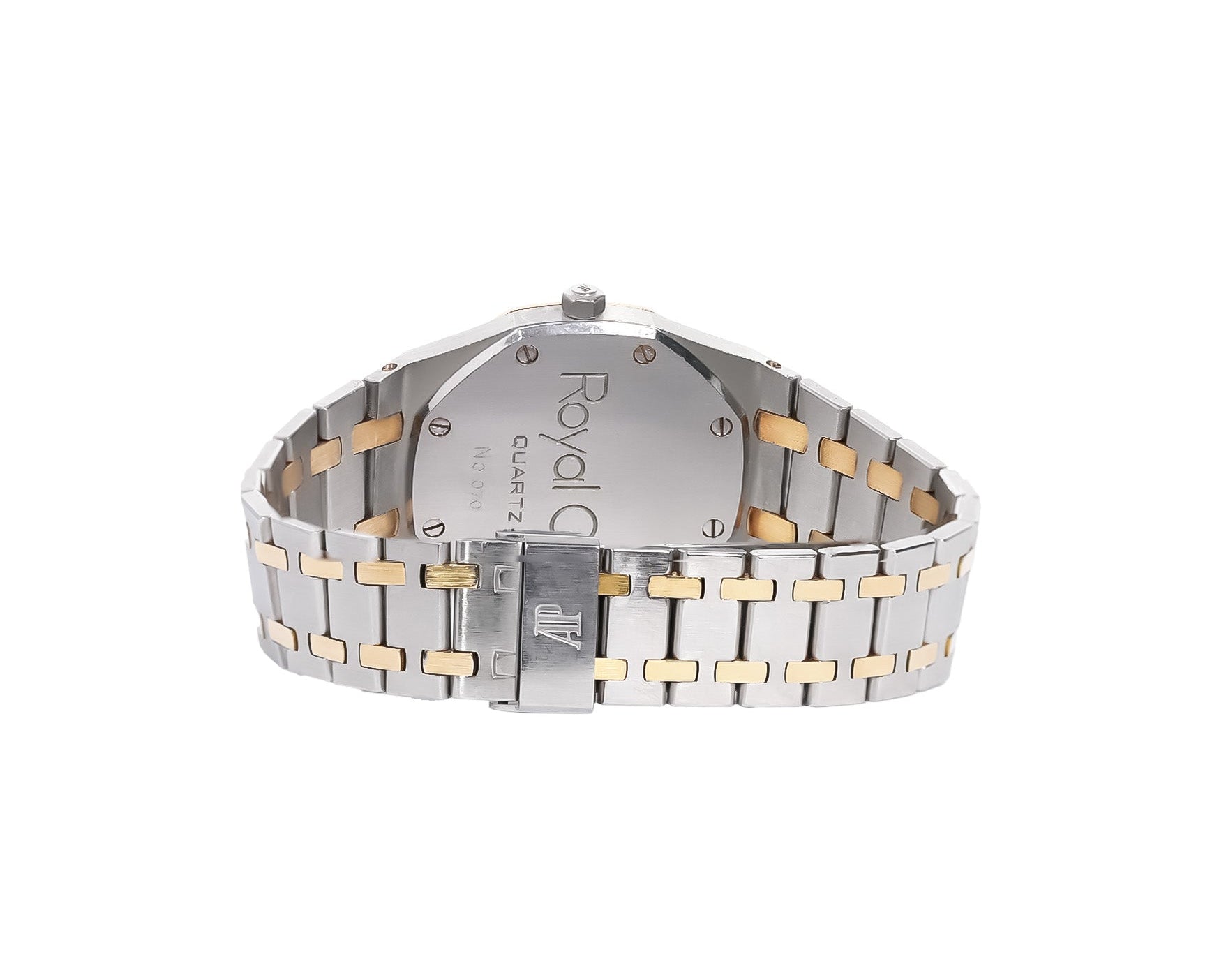 Audemars Piguet Royal Oak 37mm Two - Tone Yellow Gold & Steel Black Dial Ref:14790SA - Mr. Alex Jewelry