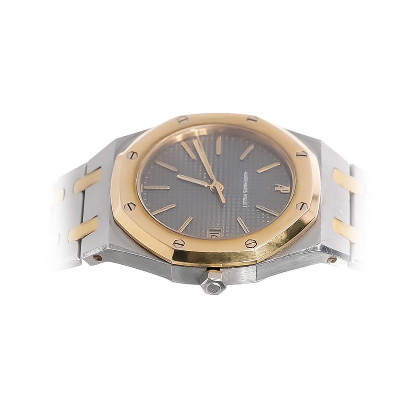 Audemars Piguet Royal Oak 37mm Two - Tone Yellow Gold & Steel Black Dial Ref:14790SA - Mr. Alex Jewelry