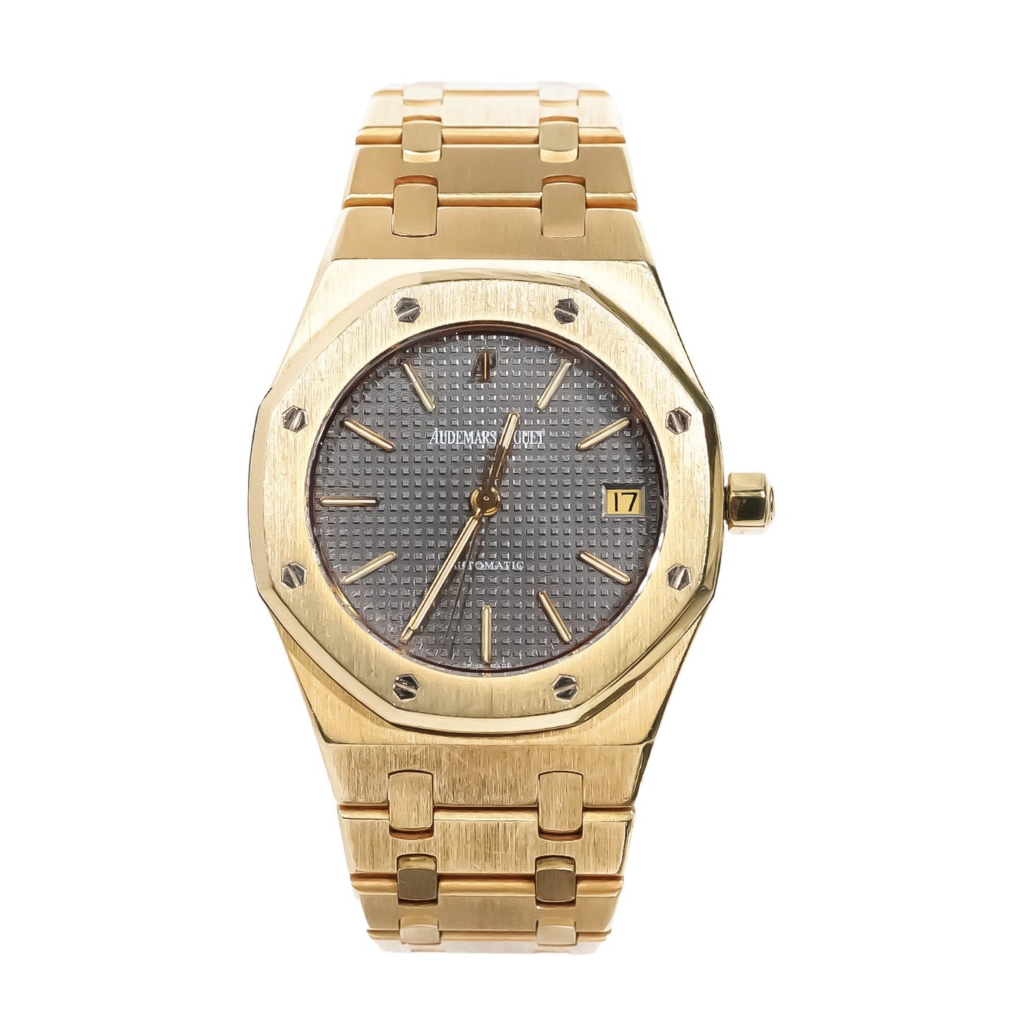 Audemars Piguet Royal Oak 37mm Yellow Gold Black Dial Ref:4100BA - Mr. Alex Jewelry