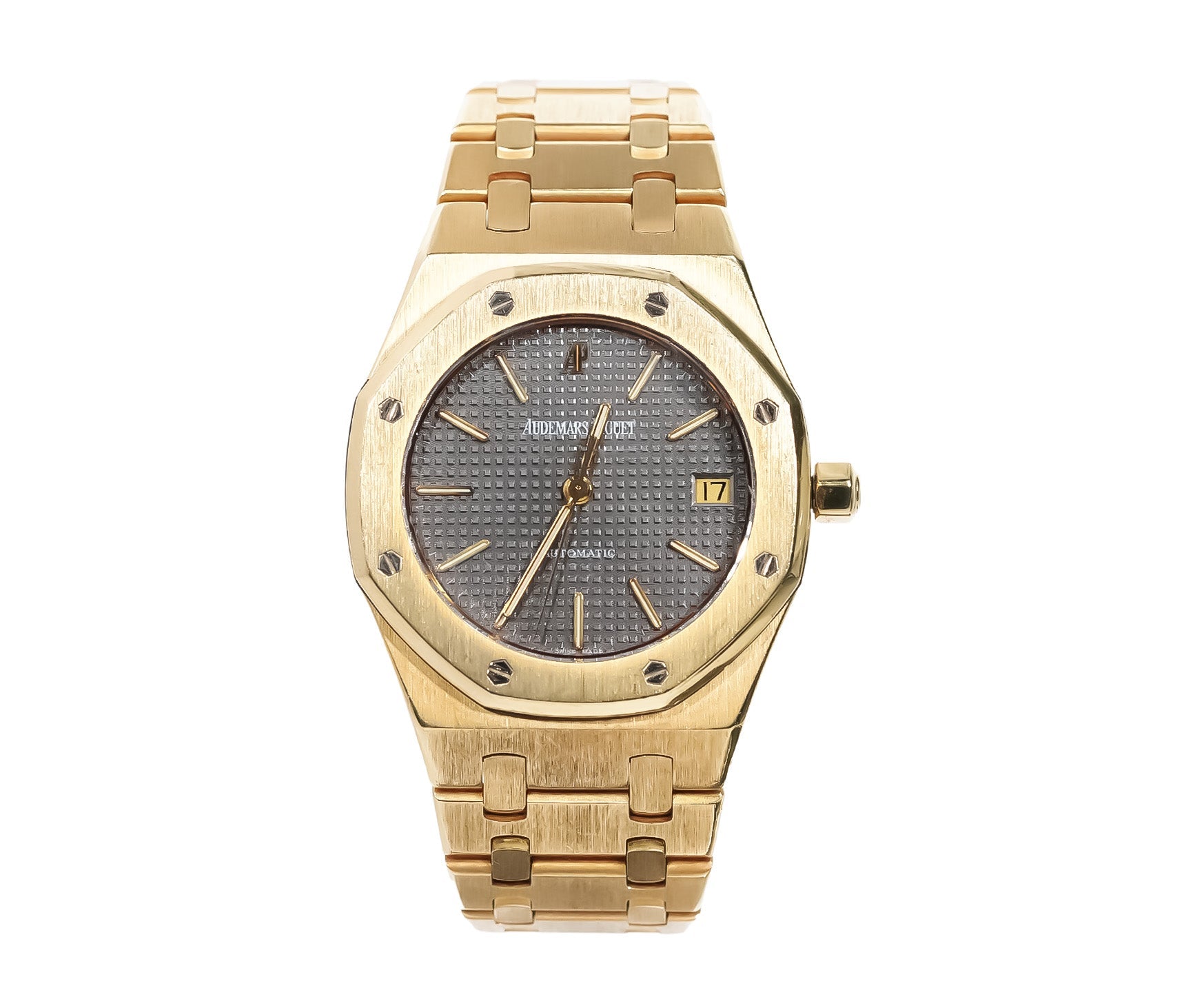 Audemars Piguet Royal Oak 37mm Yellow Gold Black Dial Ref:4100BA - Mr. Alex Jewelry