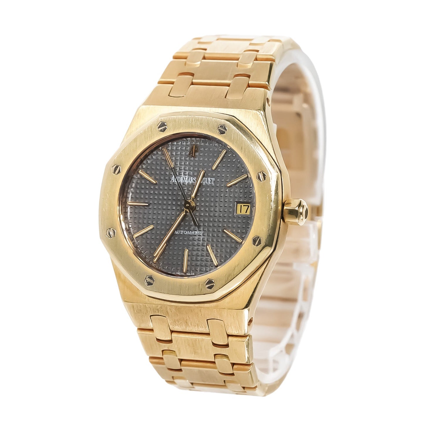 Audemars Piguet Royal Oak 37mm Yellow Gold Black Dial Ref:4100BA - Mr. Alex Jewelry