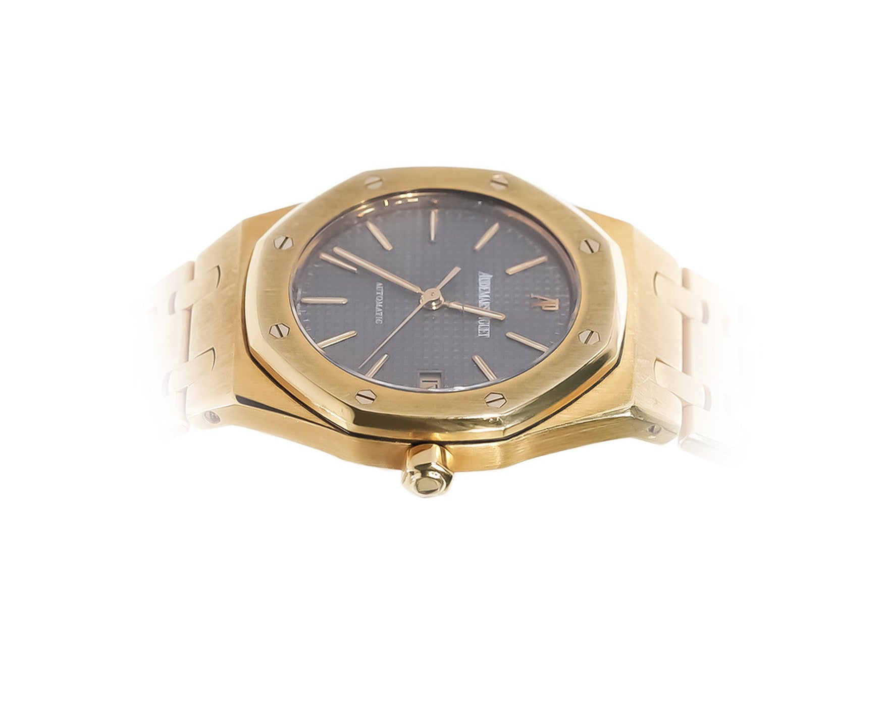 Audemars Piguet Royal Oak 37mm Yellow Gold Black Dial Ref:4100BA - Mr. Alex Jewelry