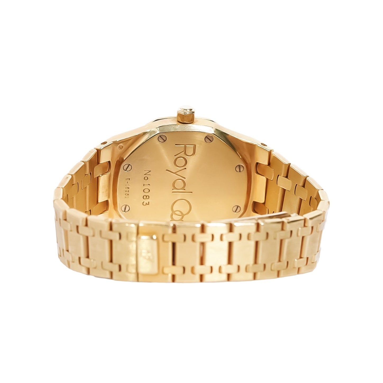Audemars Piguet Royal Oak 37mm Yellow Gold Black Dial Ref:4100BA - Mr. Alex Jewelry