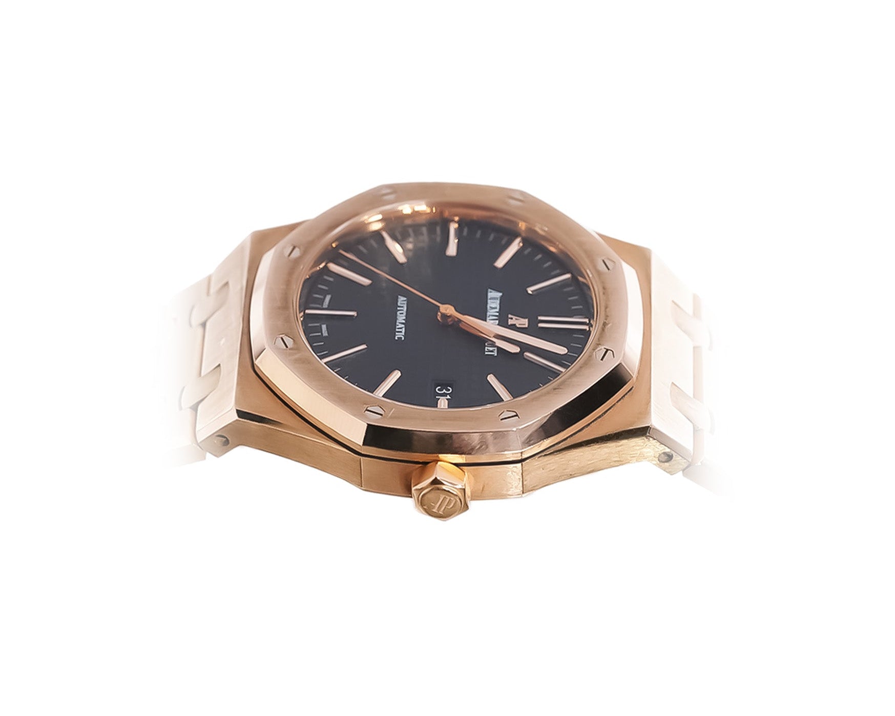 Audemars Piguet Royal Oak 41mm Rose Gold Black Dial Ref:15400OR - Mr. Alex Jewelry