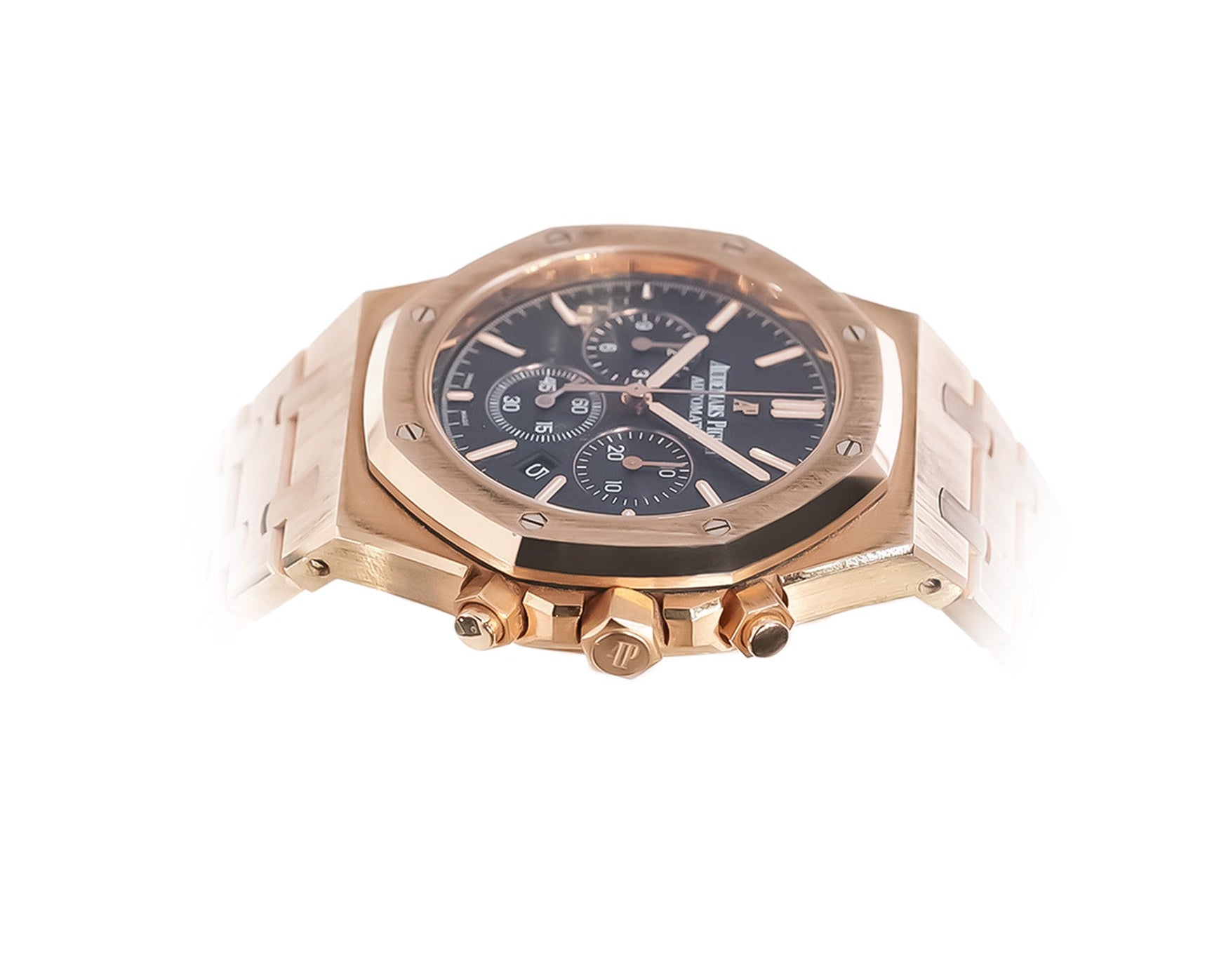 Audemars Piguet Royal Oak Chronograph 41mm Rose Gold Black Dial Ref:26320OR - Mr. Alex Jewelry