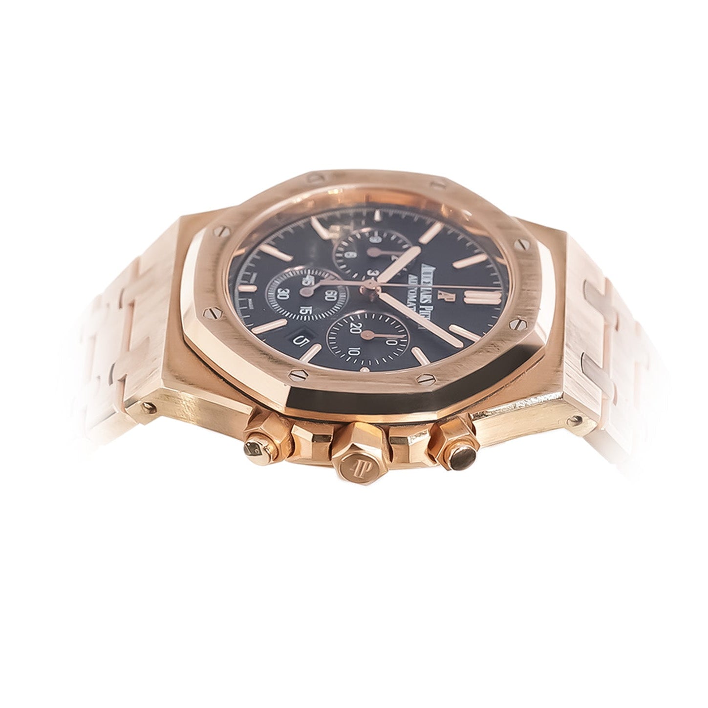 Audemars Piguet Royal Oak Chronograph 41mm Rose Gold Black Dial Ref:26320OR - Mr. Alex Jewelry
