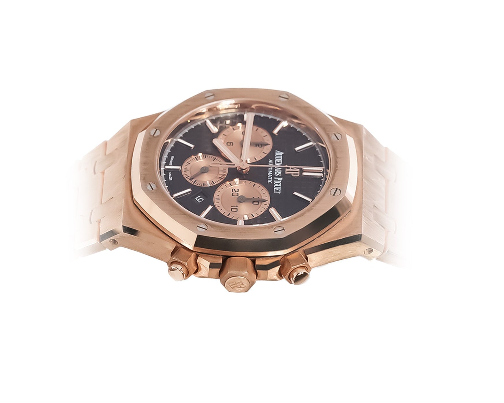 Audemars Piguet Royal Oak Chronograph 41mm Rose Gold Chocolate Dial Ref:26331OR - Mr. Alex Jewelry