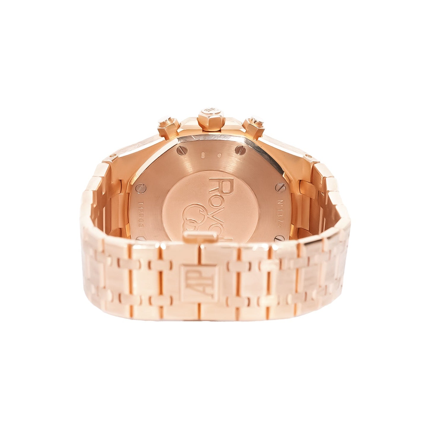 Audemars Piguet Royal Oak Chronograph 41mm Rose Gold White Dial Ref:26320OR - Mr. Alex Jewelry