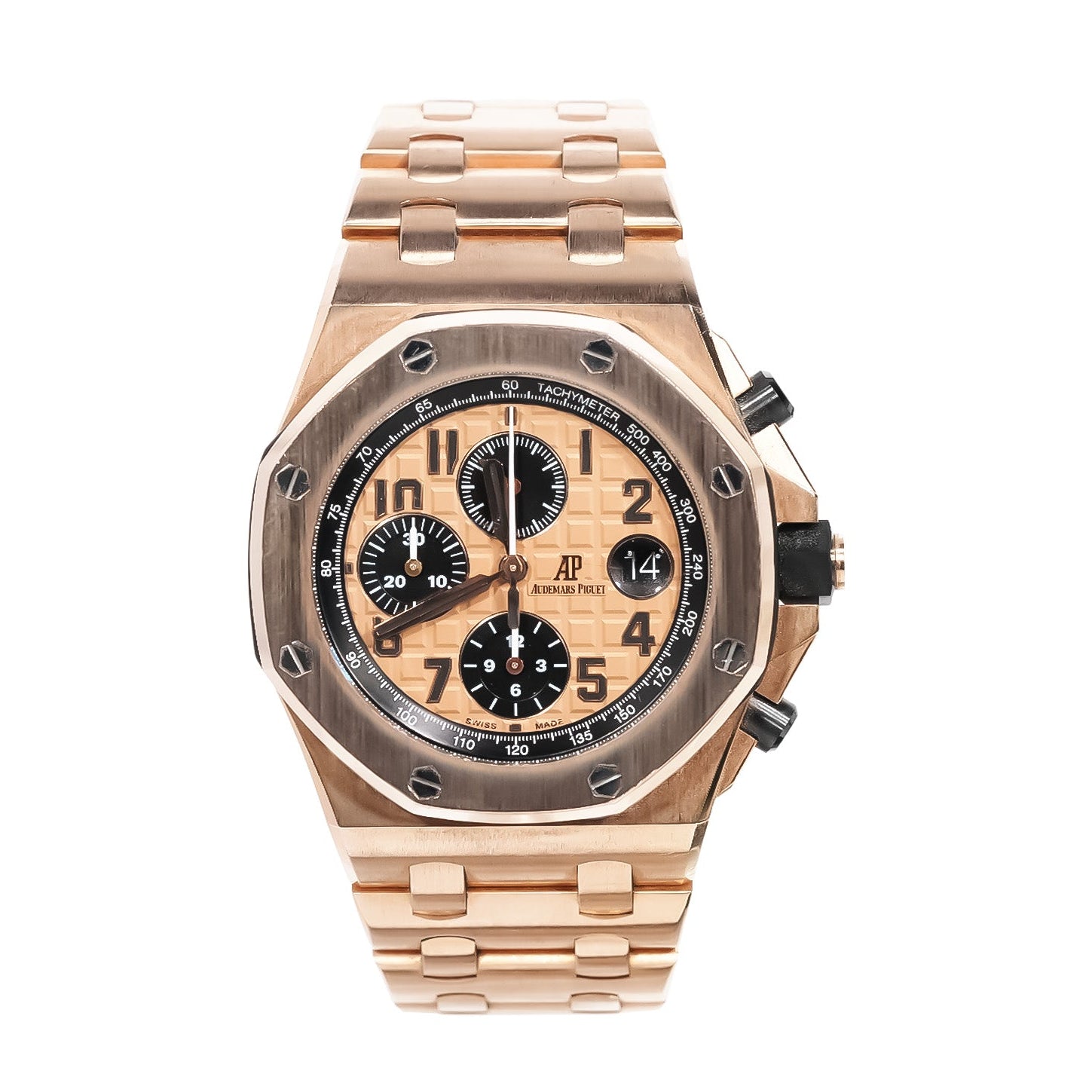 Audemars Piguet Royal Oak Offshore Chronograph 42mm Rose Gold Brick Ref:26470OR - Mr. Alex Jewelry