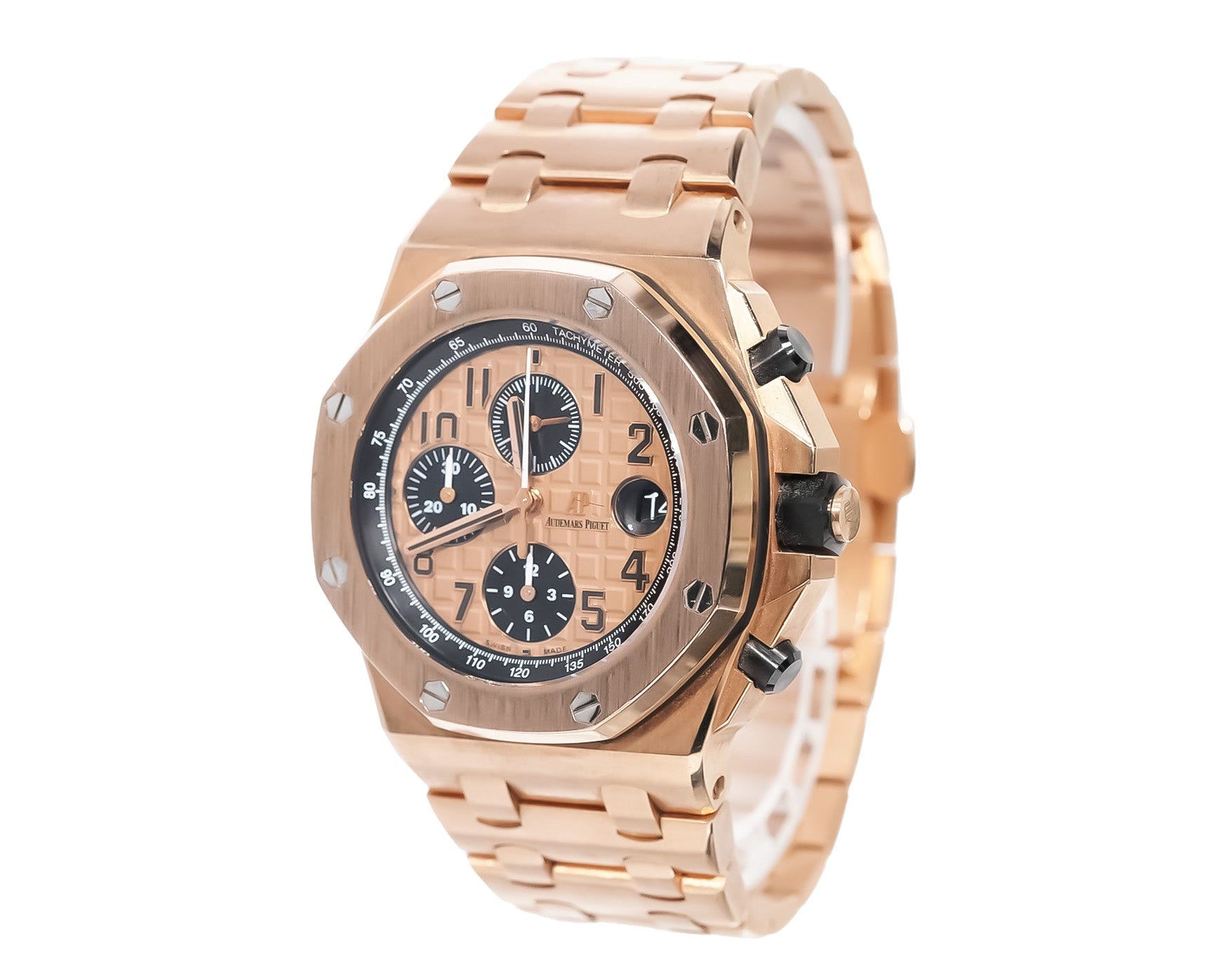 Audemars Piguet Royal Oak Offshore Chronograph 42mm Rose Gold Brick Ref:26470OR - Mr. Alex Jewelry