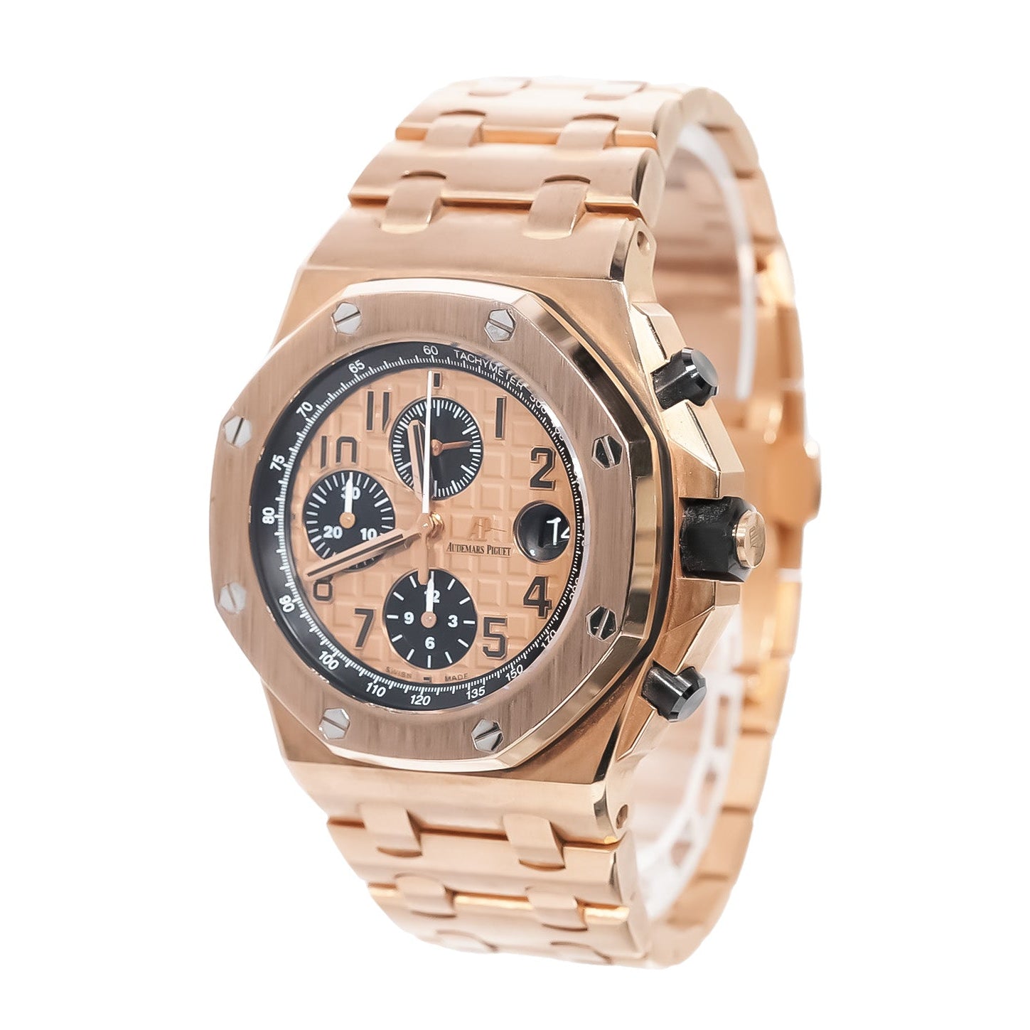 Audemars Piguet Royal Oak Offshore Chronograph 42mm Rose Gold Brick Ref:26470OR - Mr. Alex Jewelry