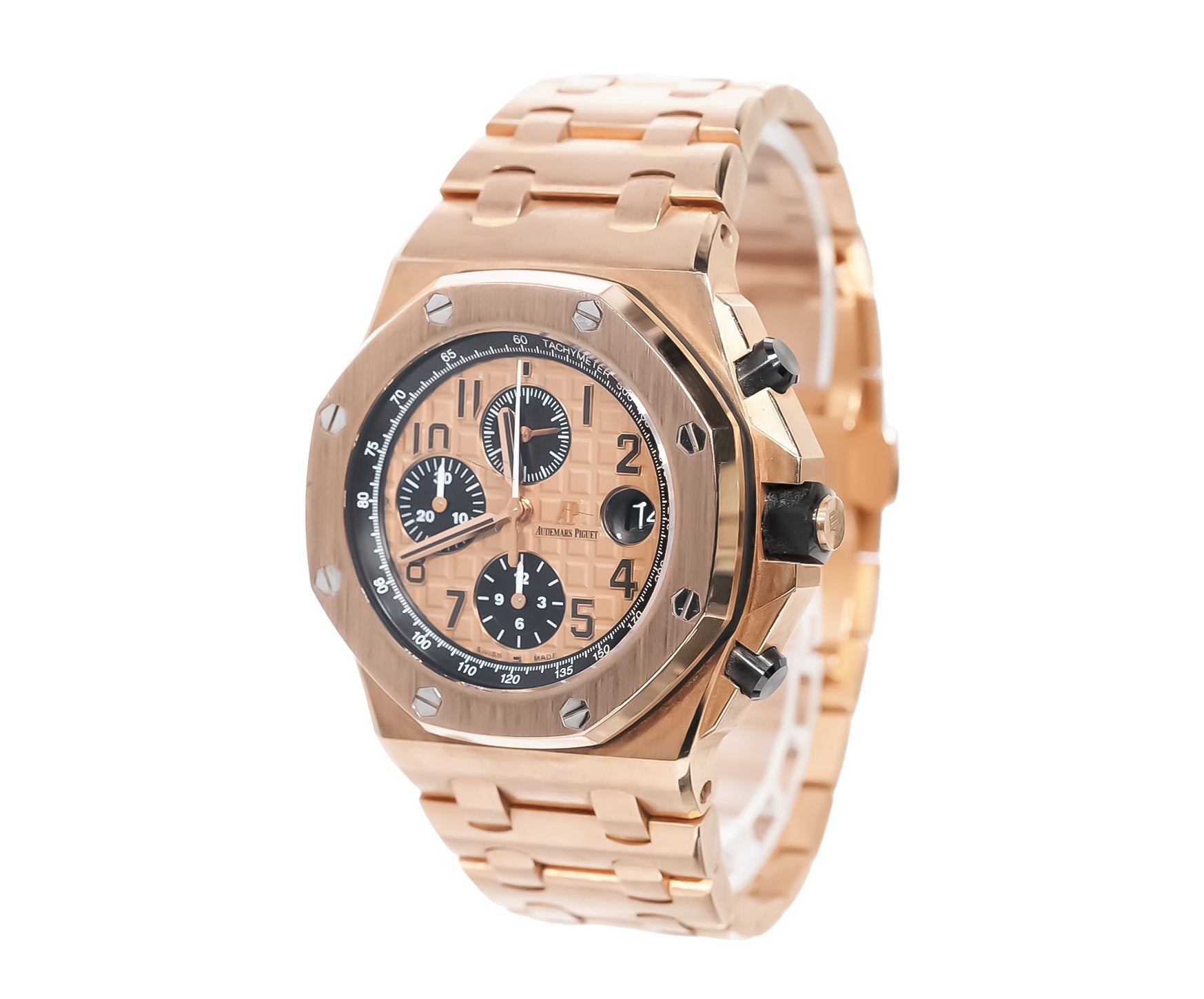 Audemars Piguet Royal Oak Offshore Chronograph 42mm Rose Gold Brick Ref:26470OR - Mr. Alex Jewelry