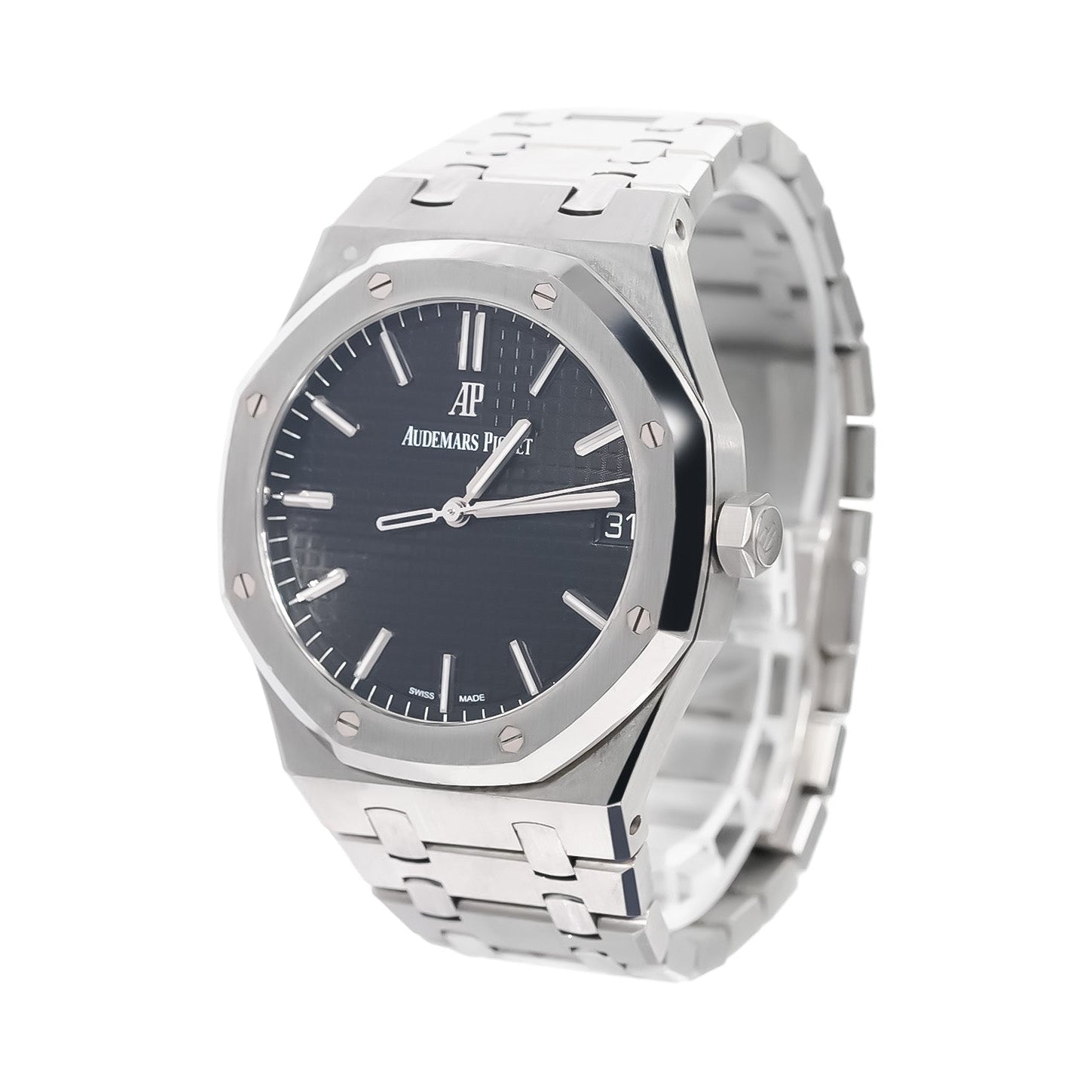 Audemars Piguet Royal Oak Selfwinding 41mm Stainless Steel Black Dial Ref:15500 - Mr. Alex Jewelry
