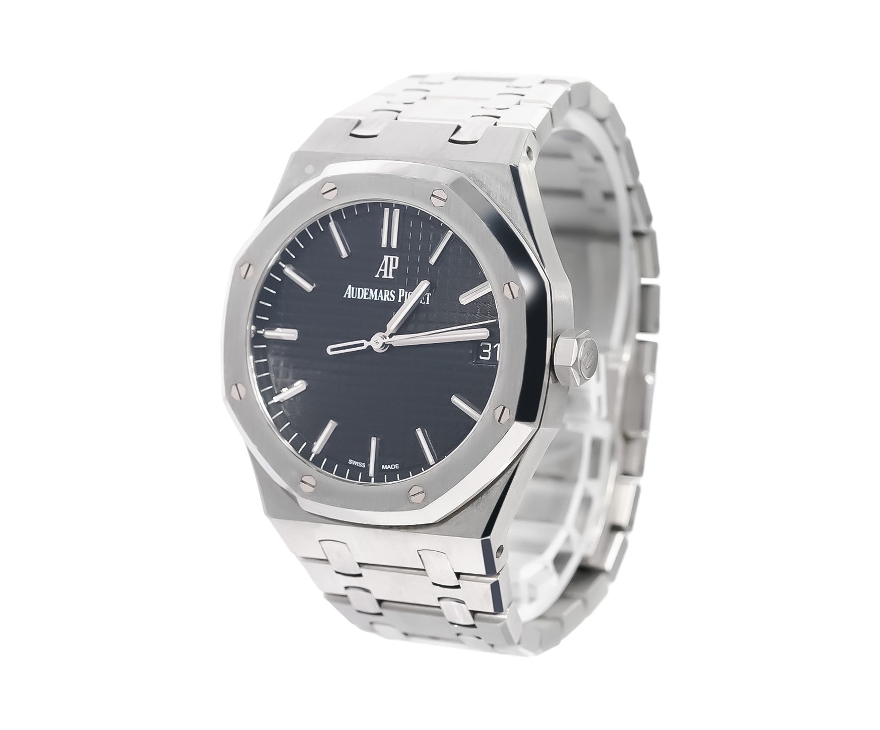 Audemars Piguet Royal Oak Selfwinding 41mm Stainless Steel Black Dial Ref:15500 - Mr. Alex Jewelry