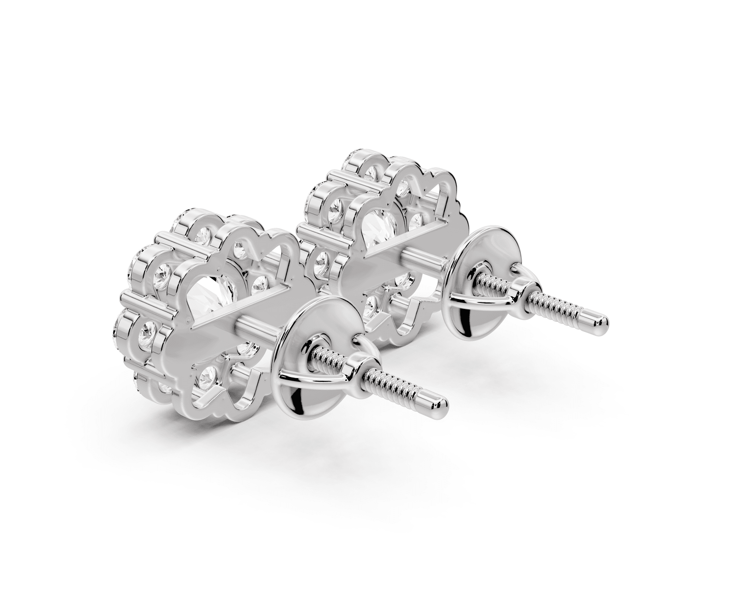 Audrey Earrings White Gold - Mr. Alex Jewelry