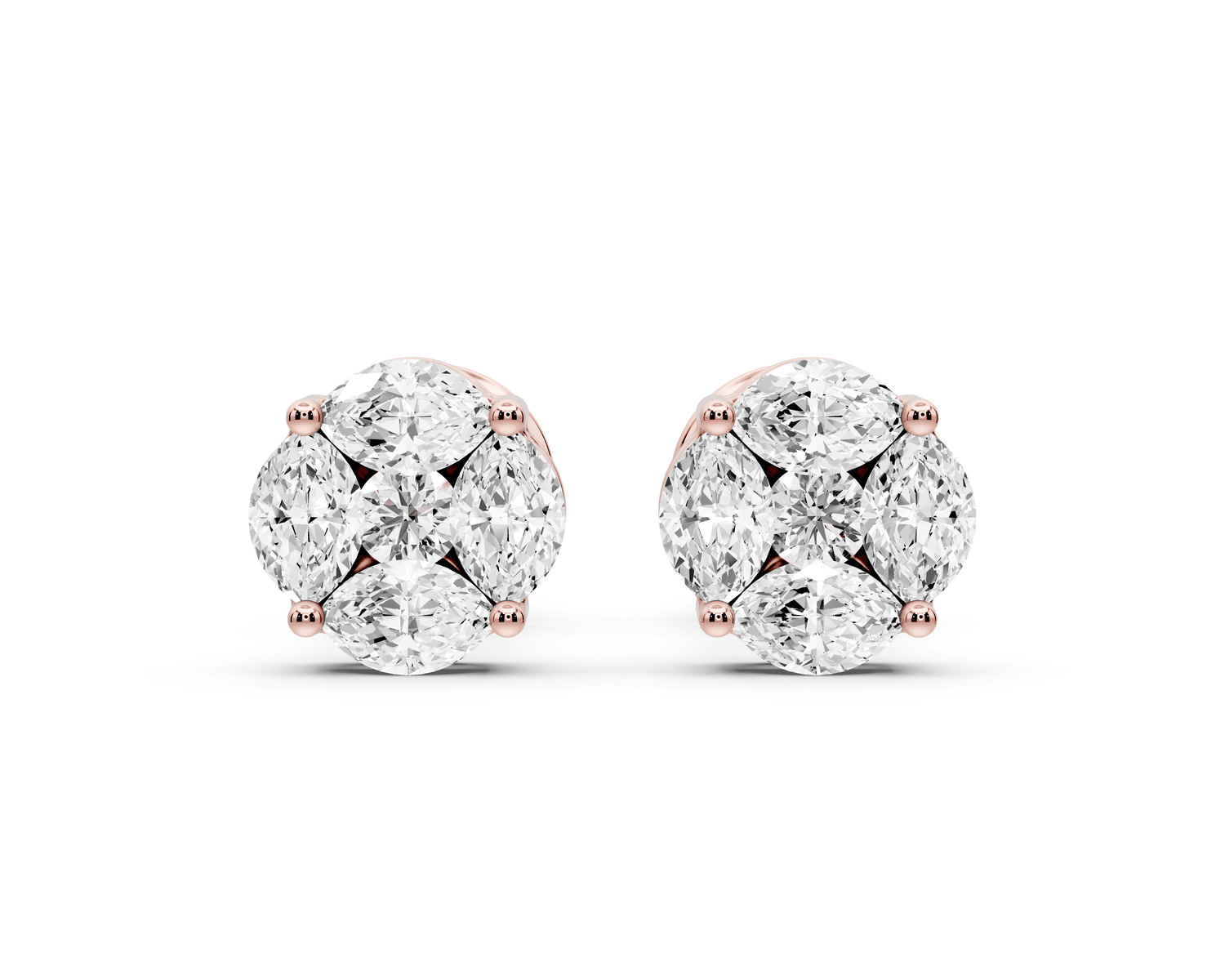Brooke Earrings Rose Gold - Mr. Alex Jewelry