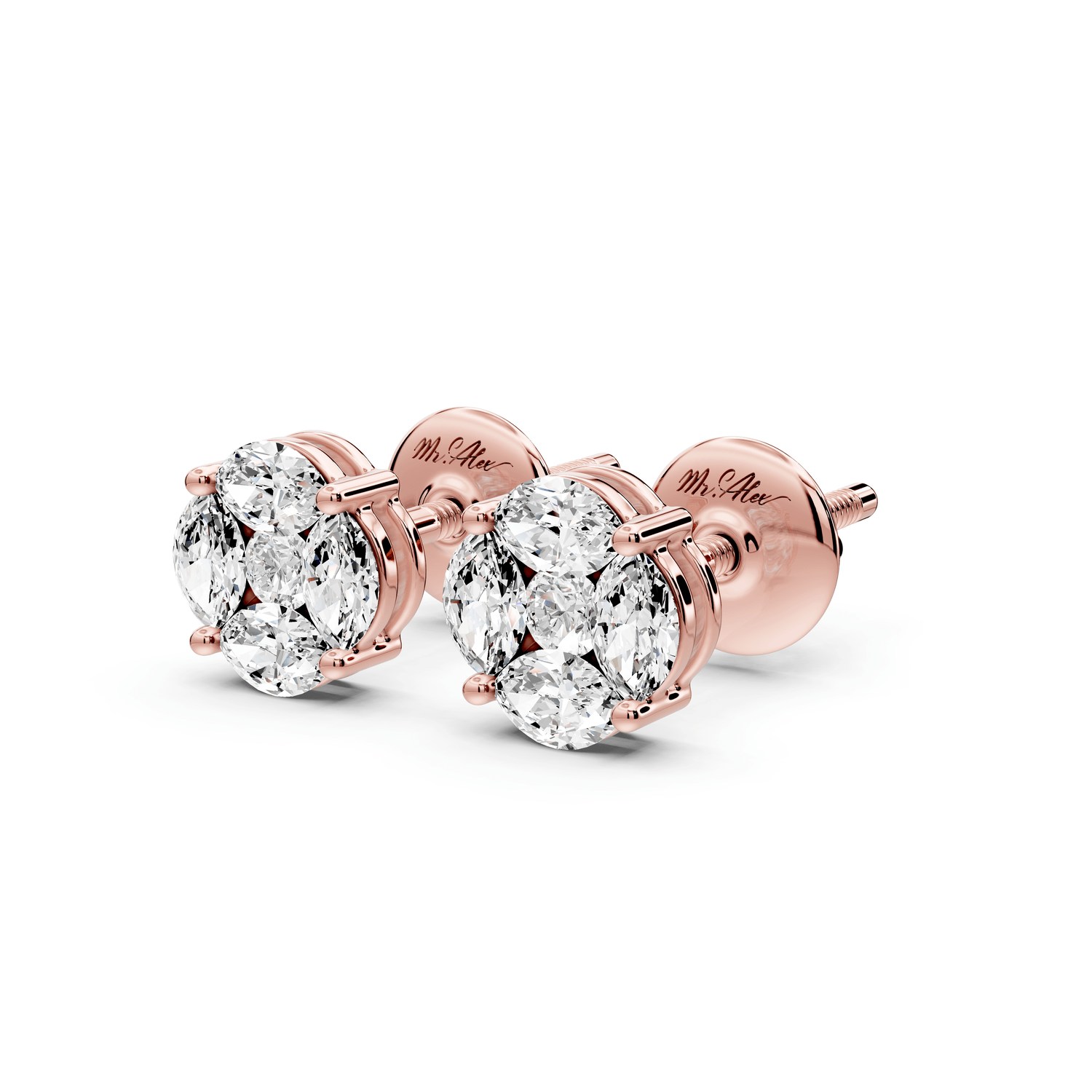 Brooke Earrings Rose Gold - Mr. Alex Jewelry