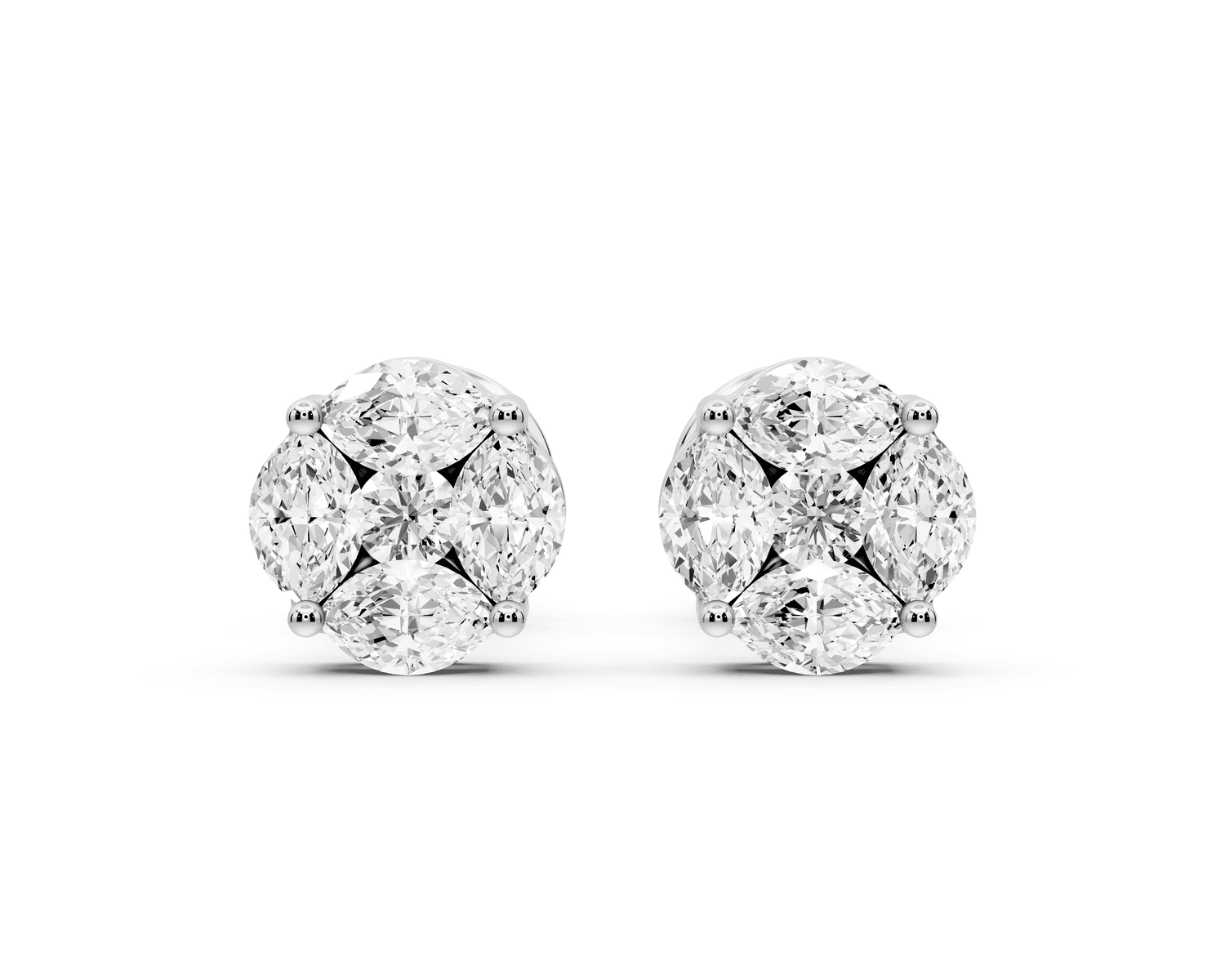 Brooke Earrings White Gold - Mr. Alex Jewelry