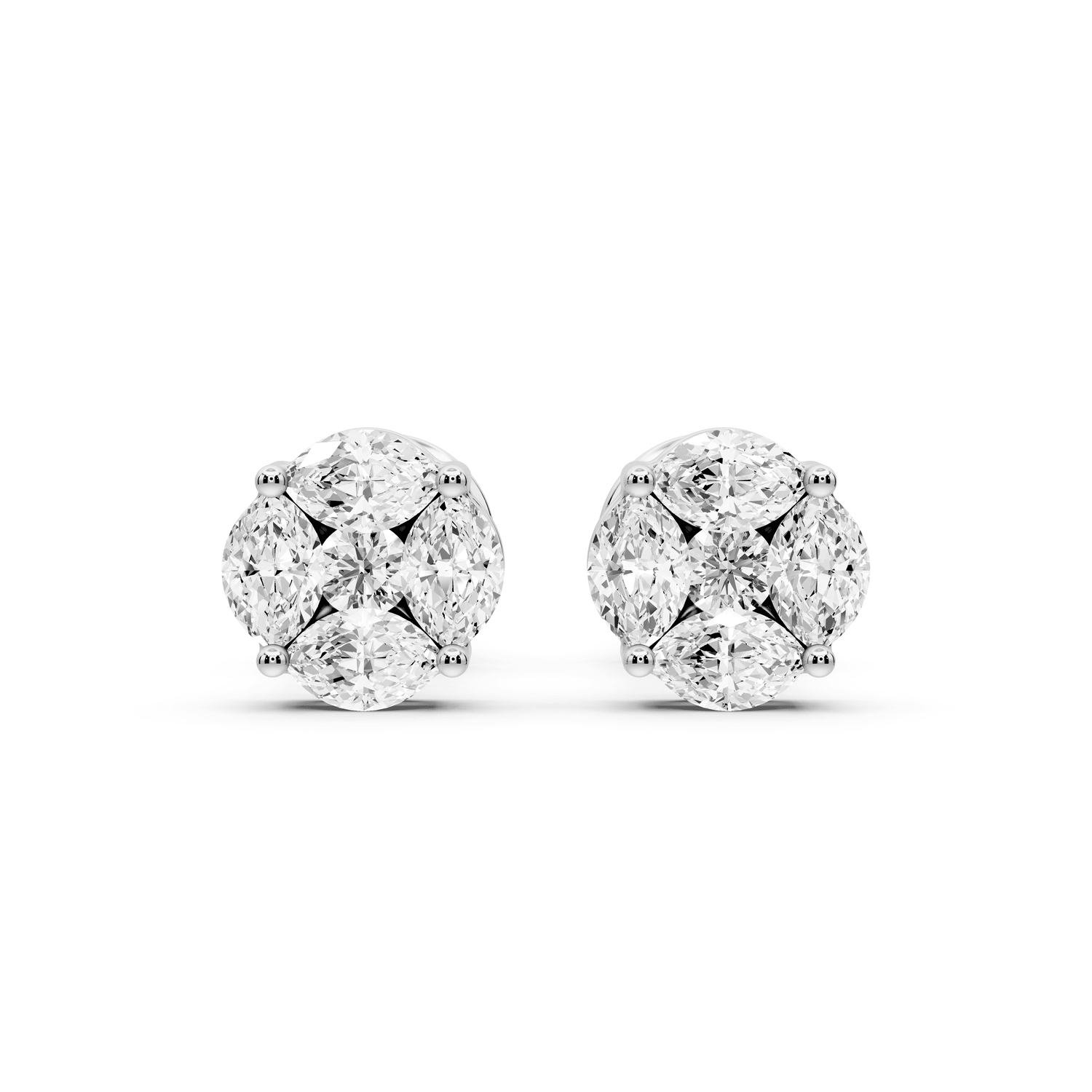 Brooke Earrings White Gold - Mr. Alex Jewelry