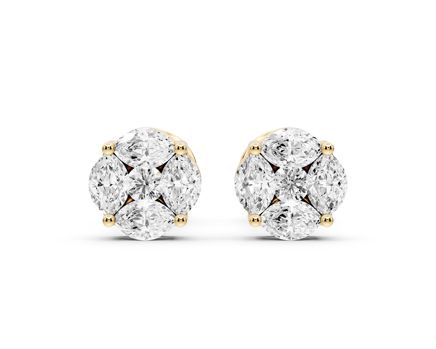 Brooke Earrings Yellow Gold - Mr. Alex Jewelry