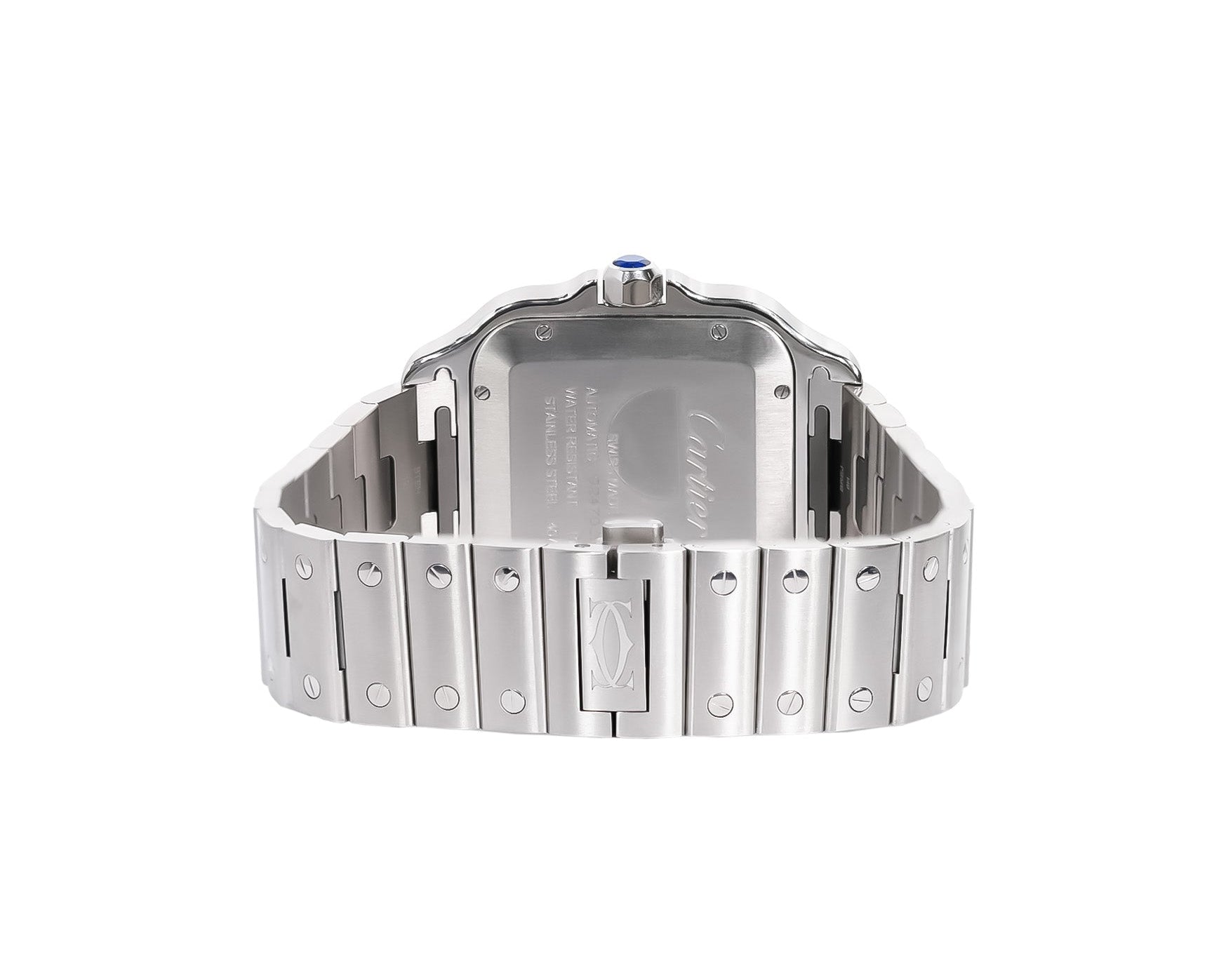 Cartier Santos de Cartier 40.5mm Stainless Steel Green Dial Ref - Mr. Alex Jewelry