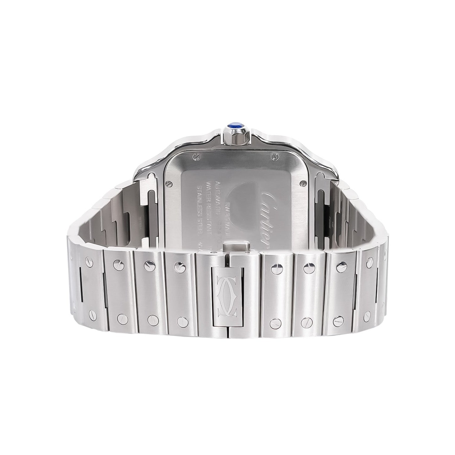 Cartier Santos de Cartier 40.5mm Stainless Steel Green Dial Ref - Mr. Alex Jewelry