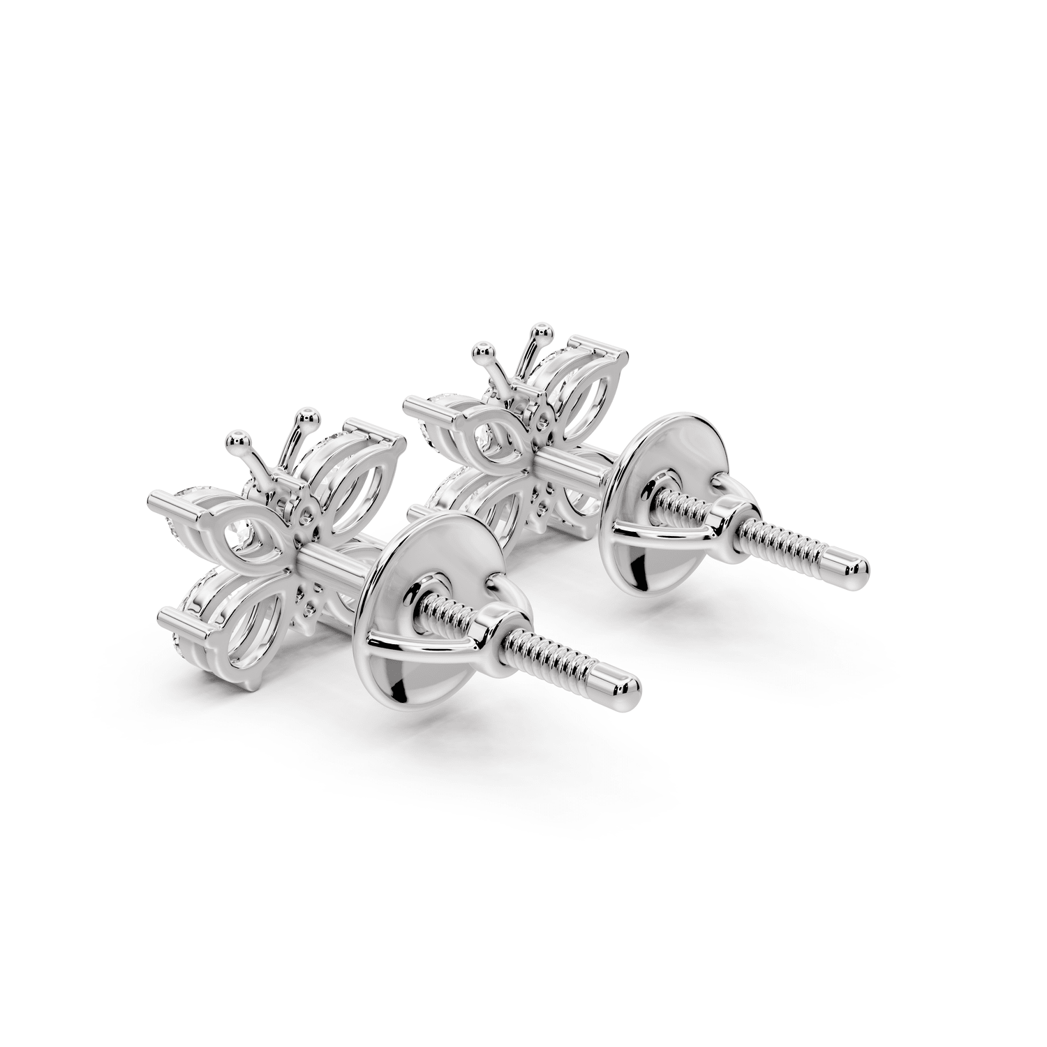 Celine Earrings White Gold - Mr. Alex Jewelry