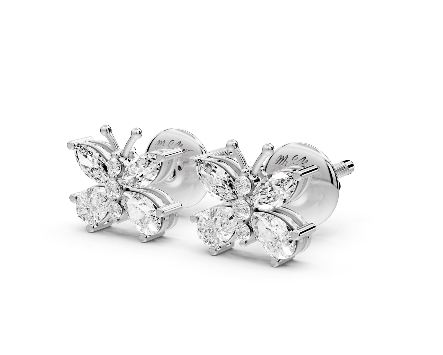 Celine Earrings White Gold - Mr. Alex Jewelry