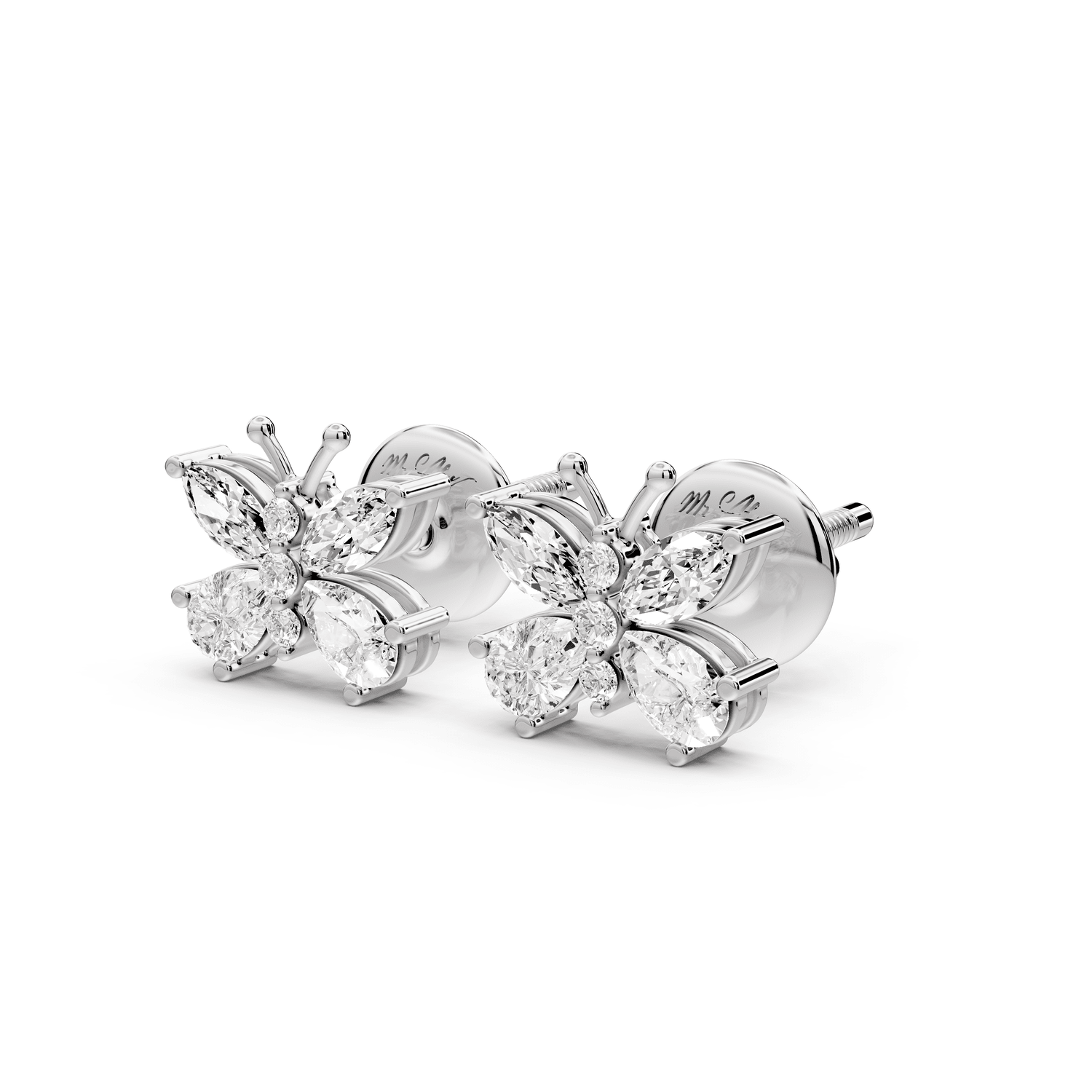 Celine Earrings White Gold - Mr. Alex Jewelry
