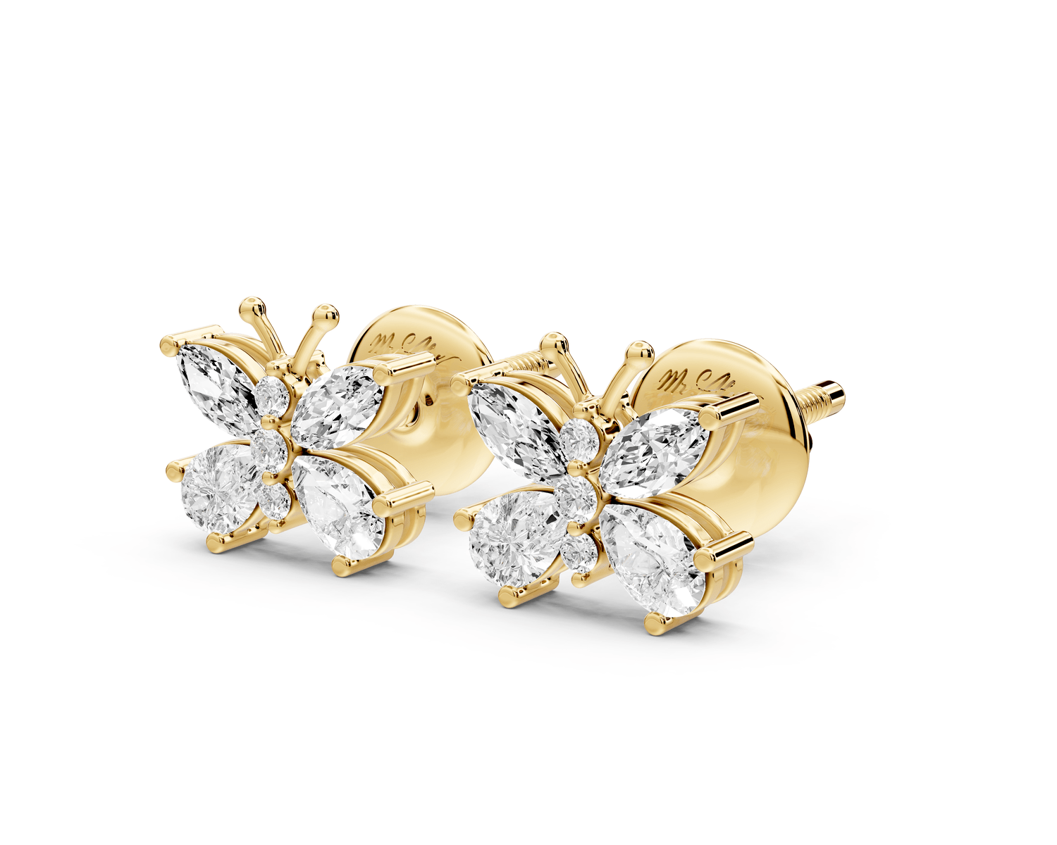 Celine Earrings Yellow Gold - Mr. Alex Jewelry