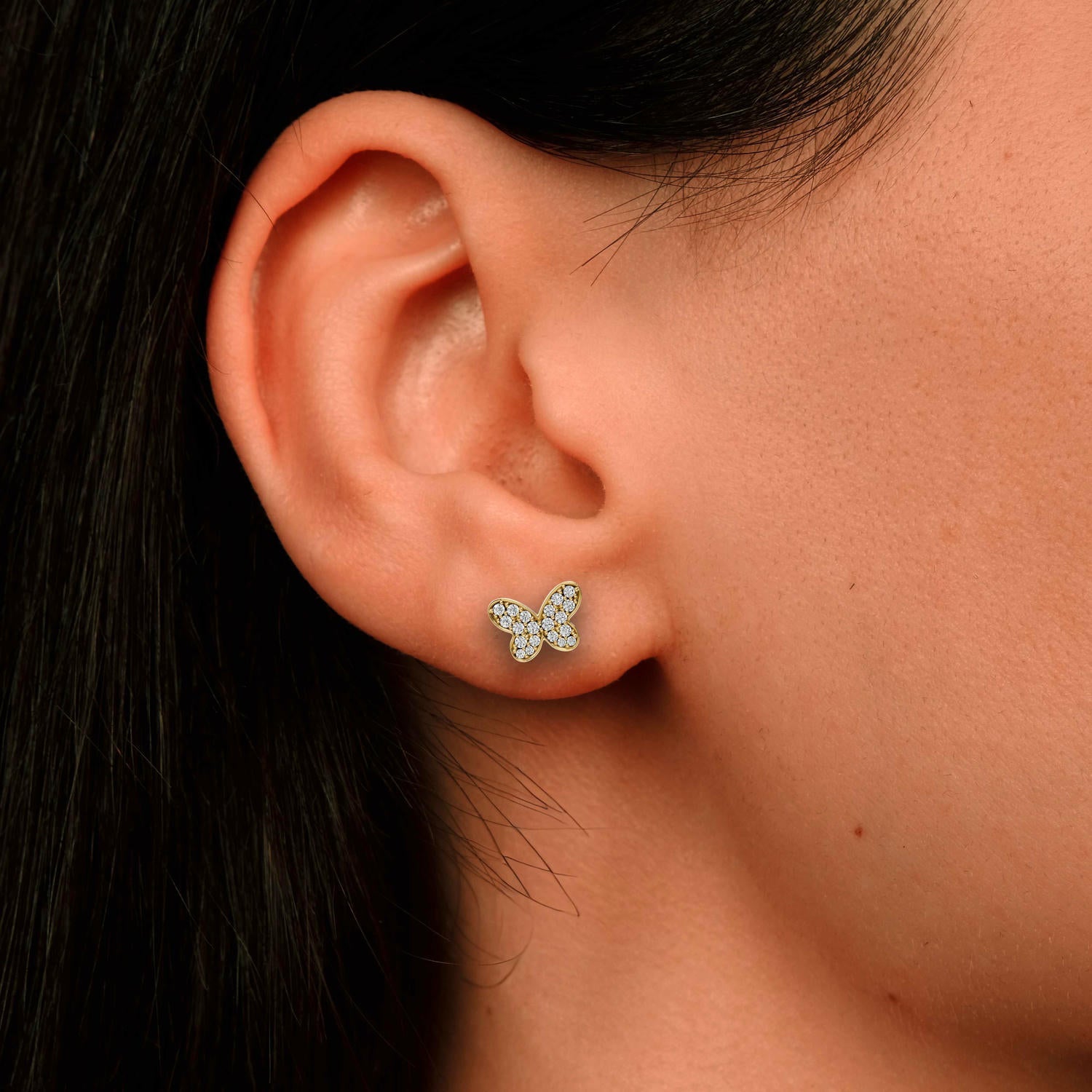 Chloe Earrings Yellow Gold - Mr. Alex Jewelry
