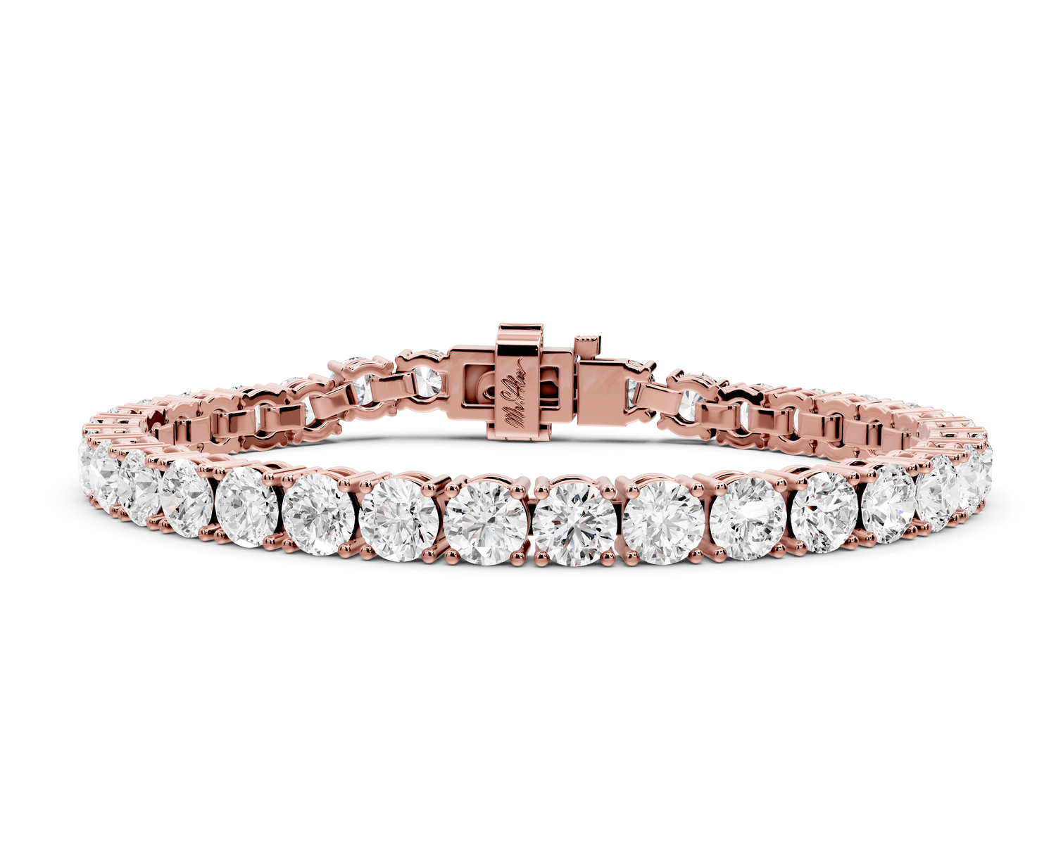 Clara Diamond Tennis Bracelet (5.5mm) – 14K Rose Gold - Mr. Alex Jewelry