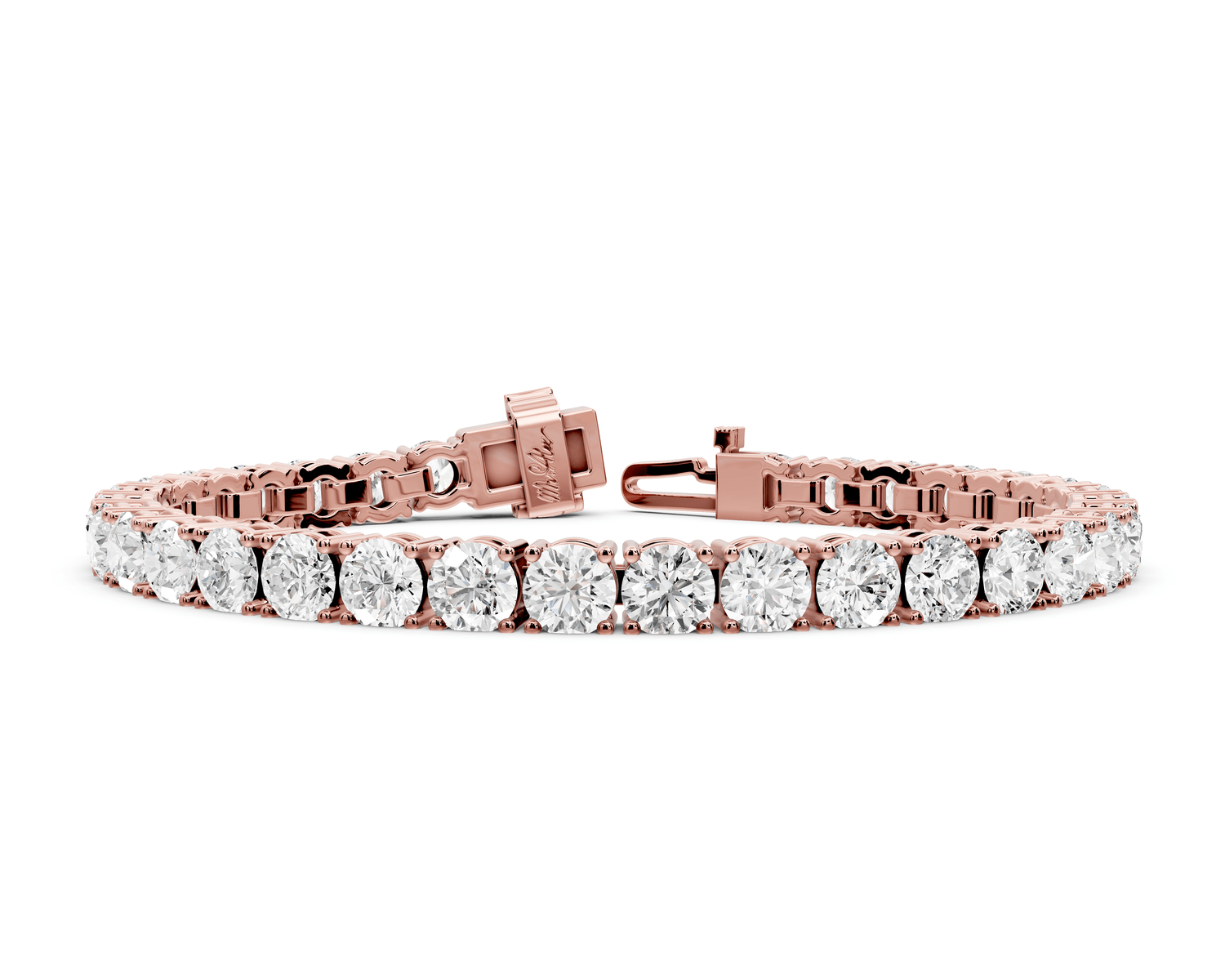 Clara Diamond Tennis Bracelet (5.5mm) – 14K Rose Gold - Mr. Alex Jewelry