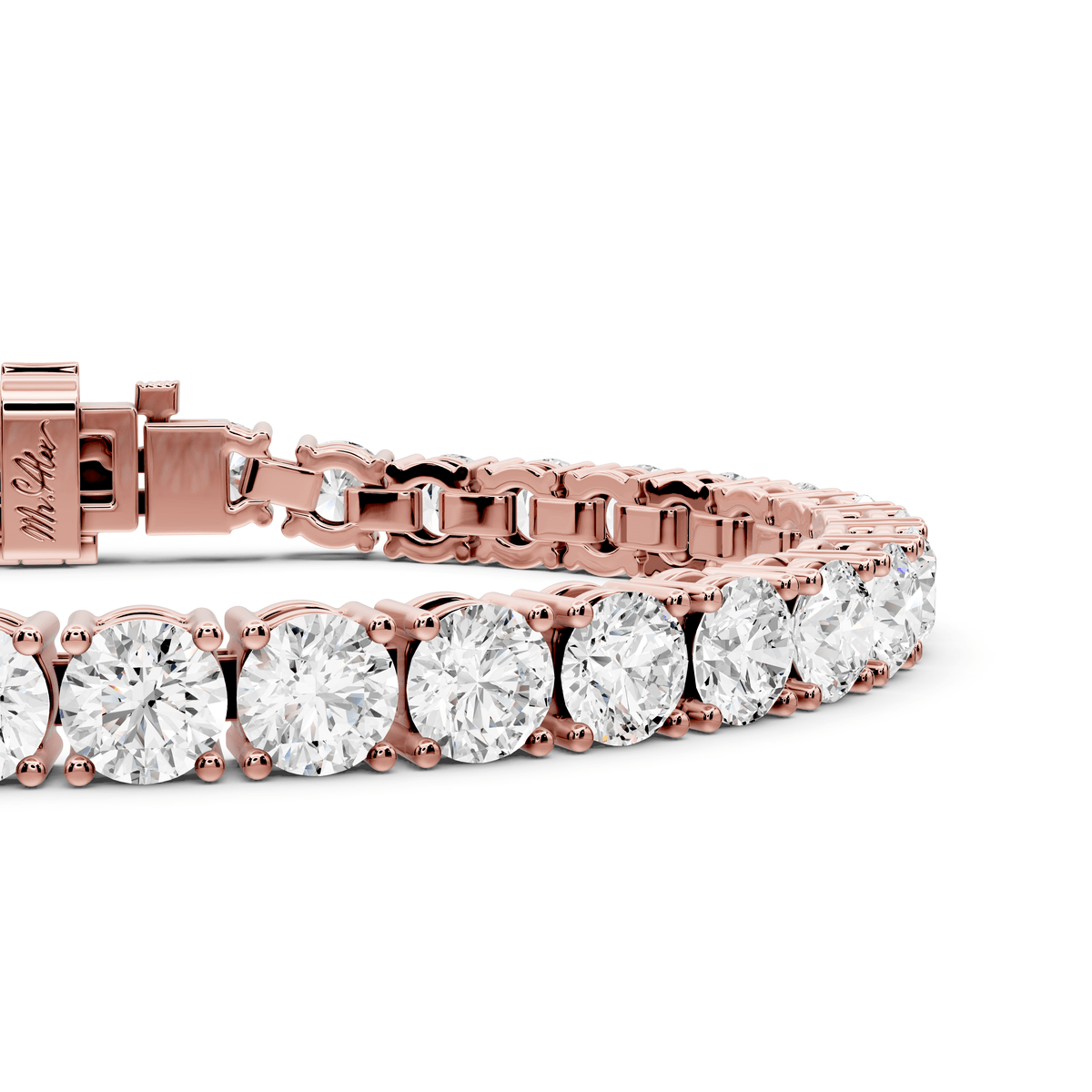 Clara Diamond Tennis Bracelet (5.5mm) – 14K Rose Gold - Mr. Alex Jewelry