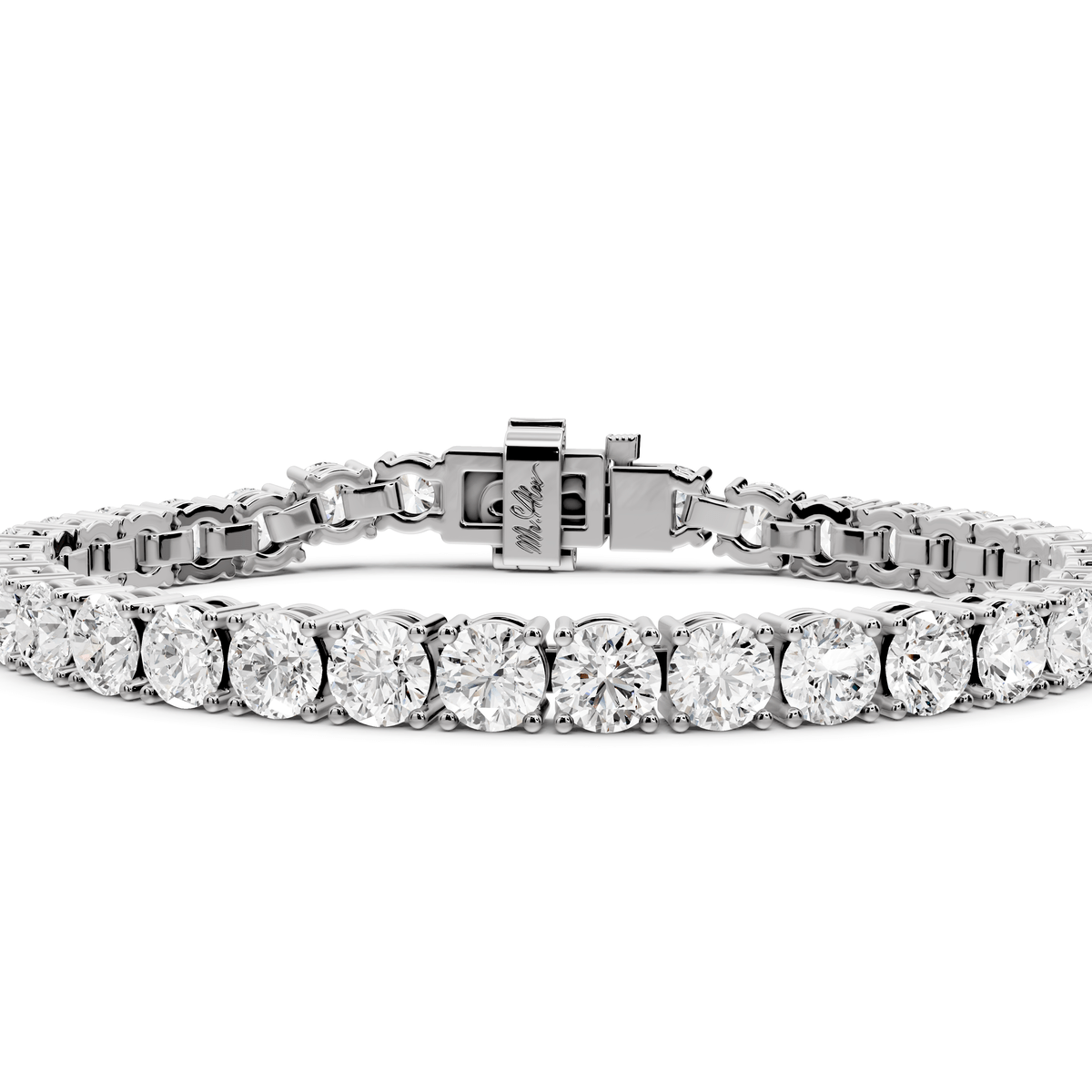Clara Diamond Tennis Bracelet (5.5mm) – 14K White Gold - Mr. Alex Jewelry