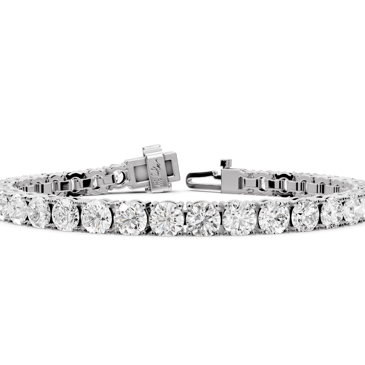 Clara Diamond Tennis Bracelet (5.5mm) – 14K White Gold - Mr. Alex Jewelry