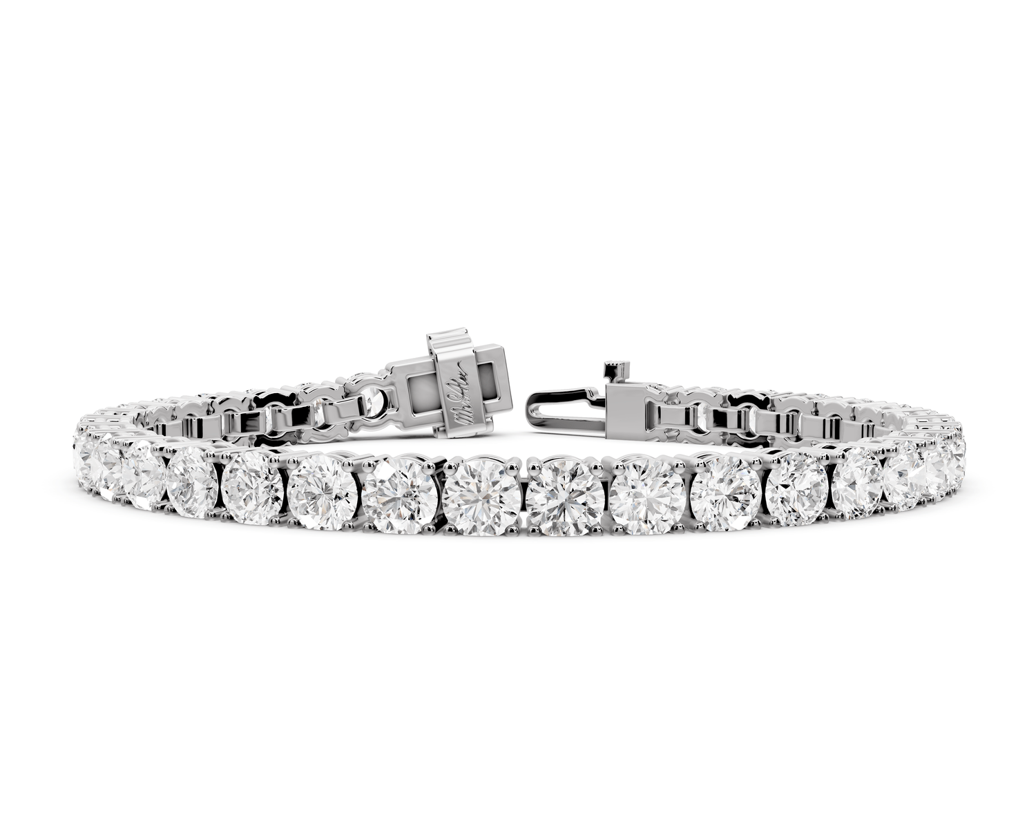Clara Diamond Tennis Bracelet (5.5mm) – 14K White Gold - Mr. Alex Jewelry