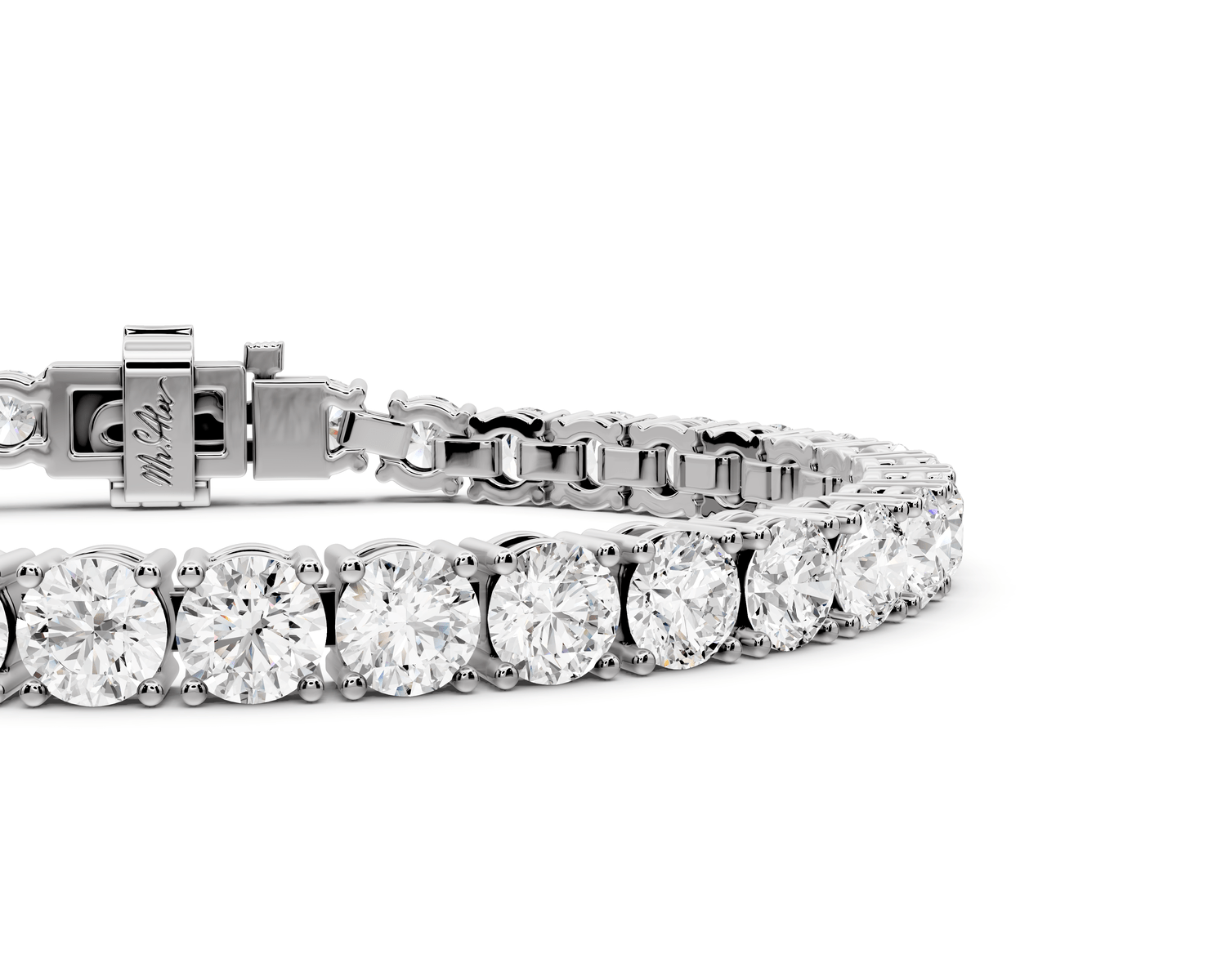 Clara Diamond Tennis Bracelet (5.5mm) – 14K White Gold - Mr. Alex Jewelry