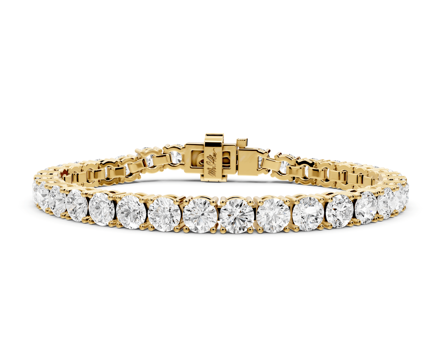 Clara Diamond Tennis Bracelet (5.5mm) – 14K Yellow Gold - Mr. Alex Jewelry