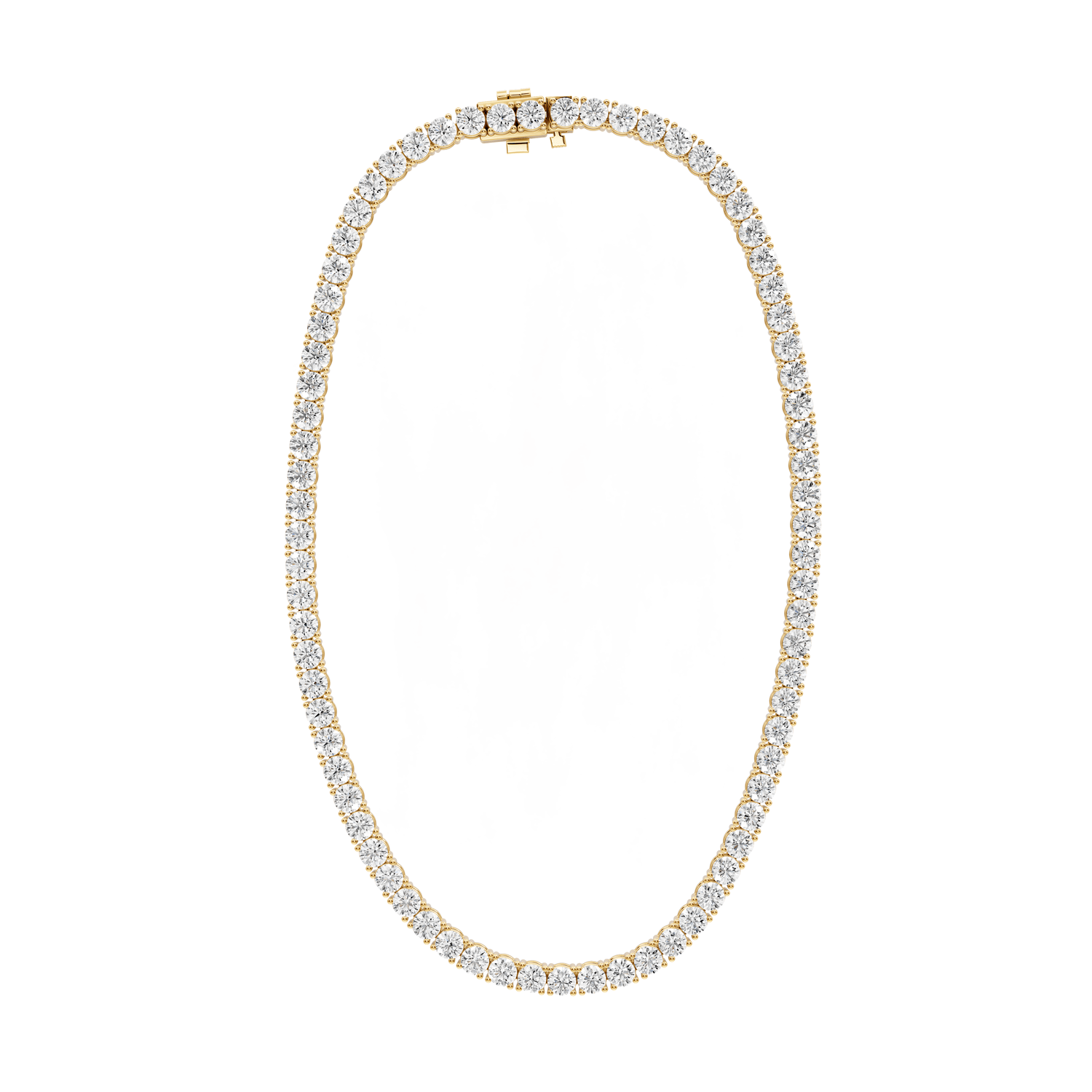 Clara Diamond Tennis Necklace (5.5mm) – 14KT Yellow Gold - Mr. Alex Jewelry