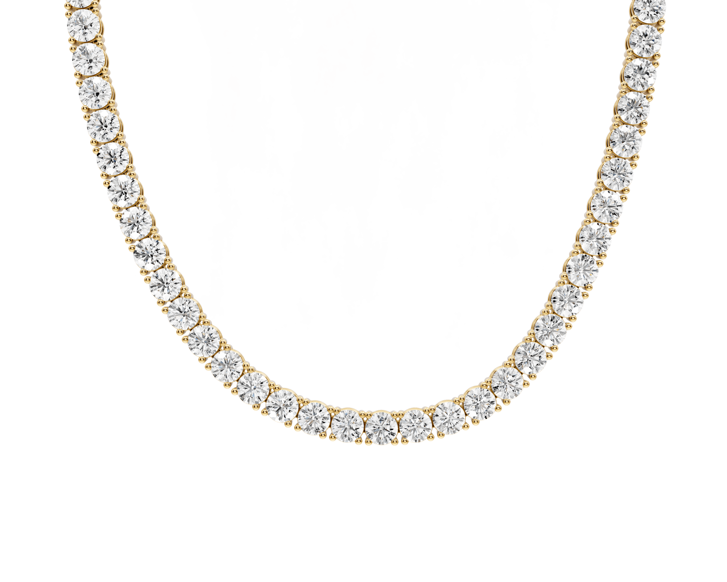 Clara Diamond Tennis Necklace (5.5mm) – 14KT Yellow Gold - Mr. Alex Jewelry