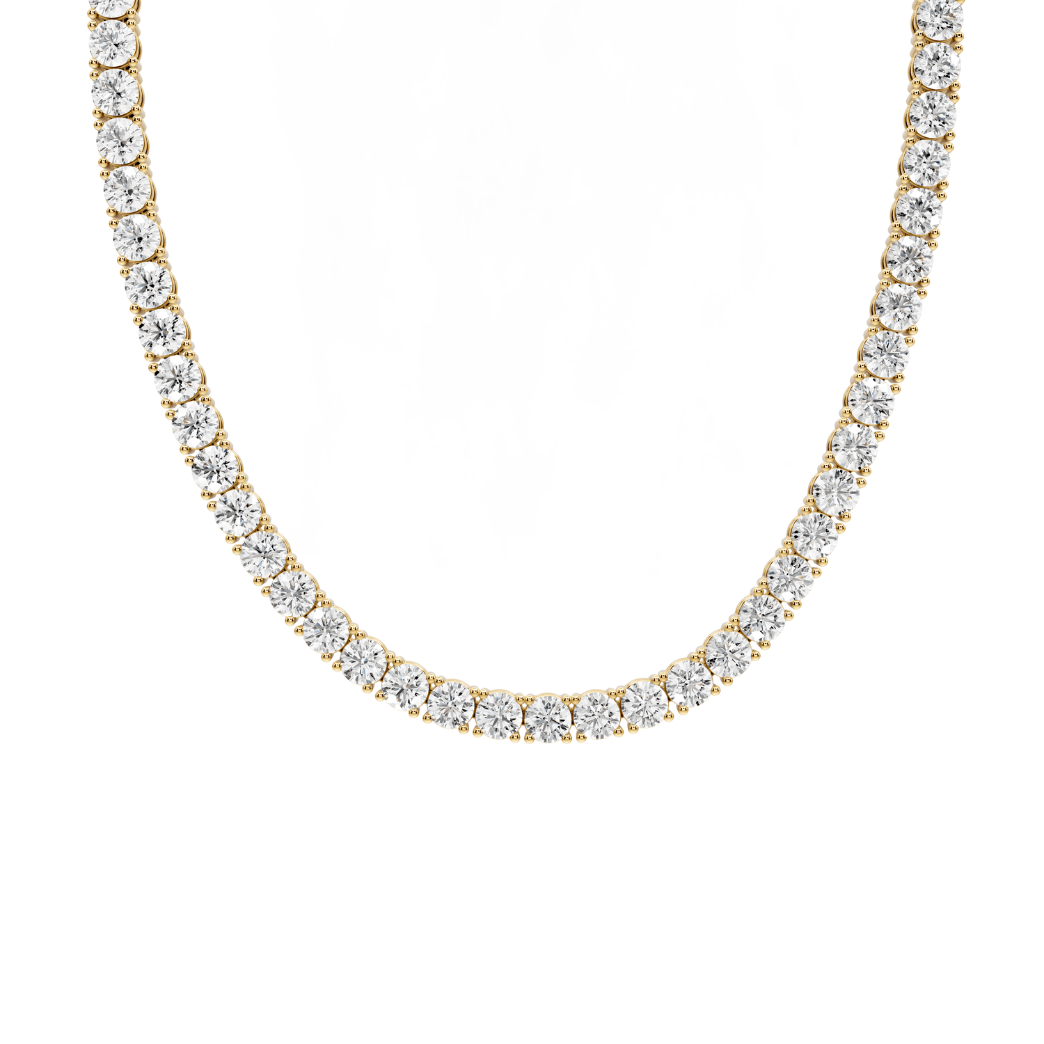 Clara Diamond Tennis Necklace (5.5mm) – 14KT Yellow Gold - Mr. Alex Jewelry
