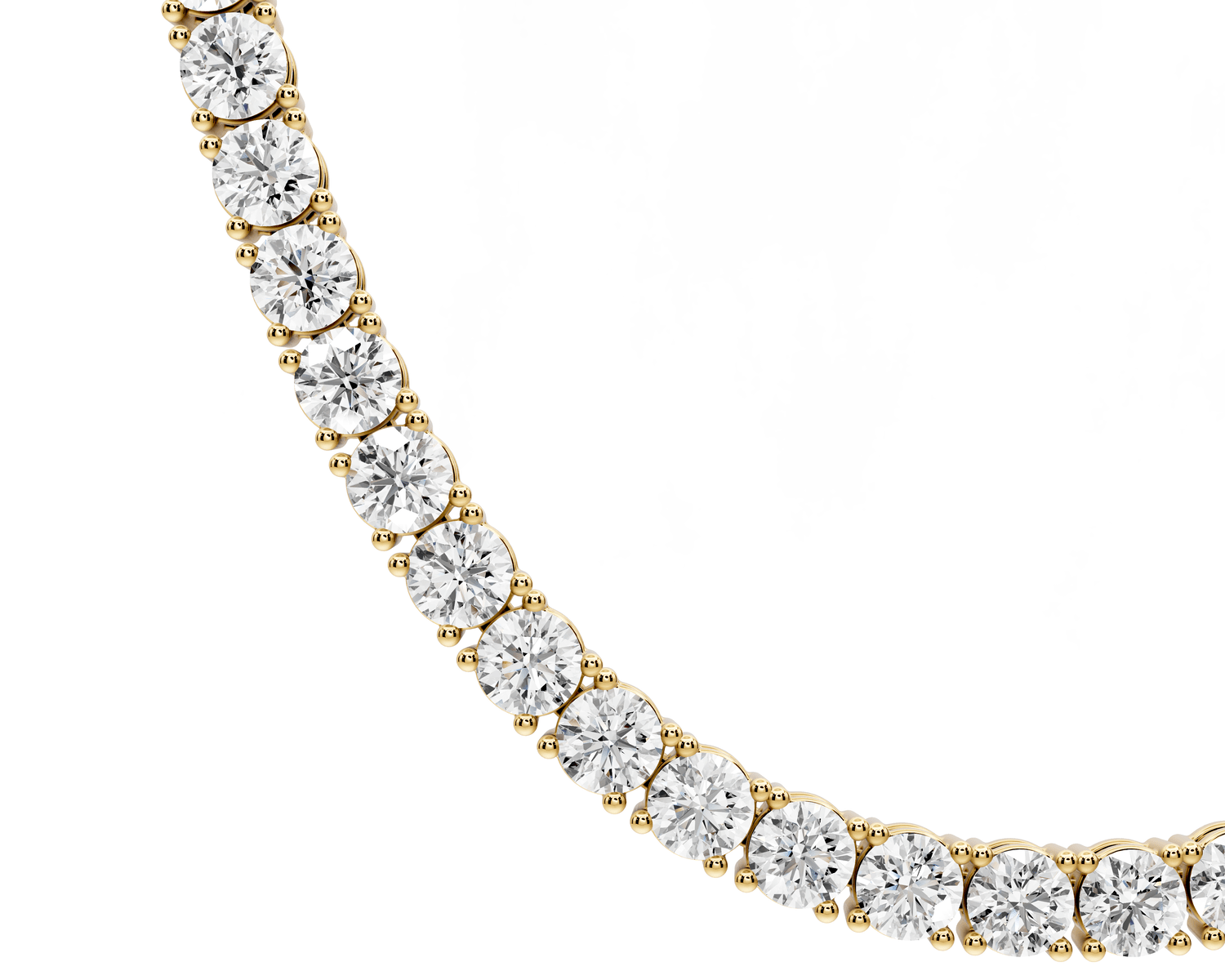 Clara Diamond Tennis Necklace (5.5mm) – 14KT Yellow Gold - Mr. Alex Jewelry