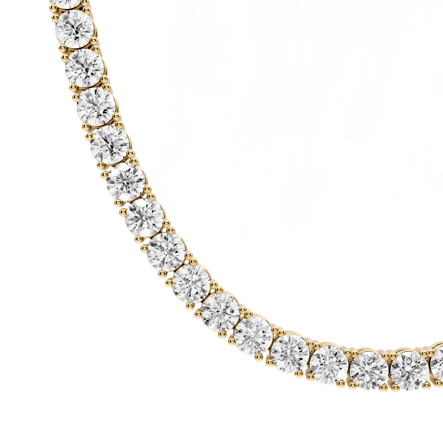 Clara Diamond Tennis Necklace (5.5mm) – 14KT Yellow Gold - Mr. Alex Jewelry