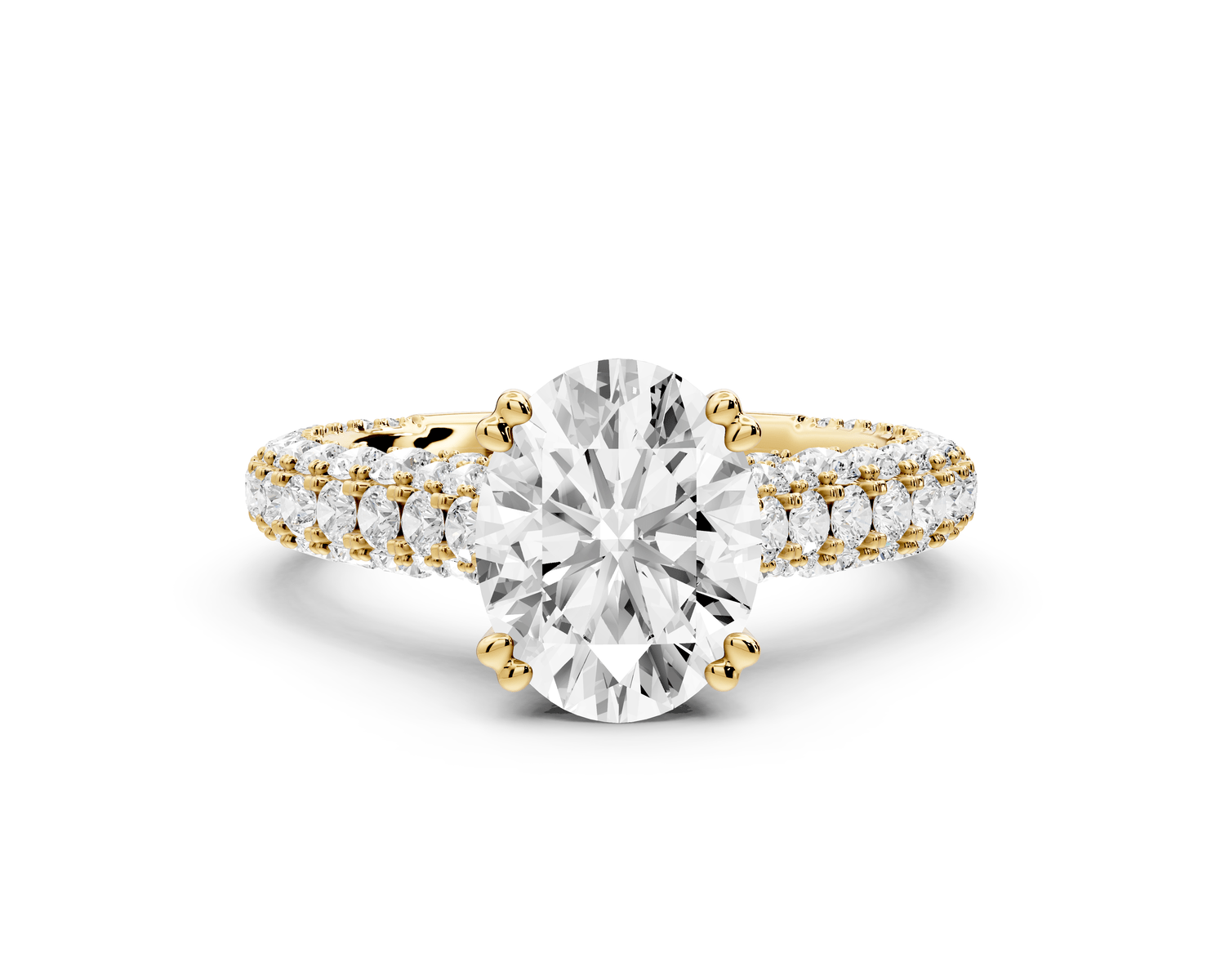 Clarissa - 2ct oval Engagement Ring 14k yellow gold - Mr. Alex Jewelry